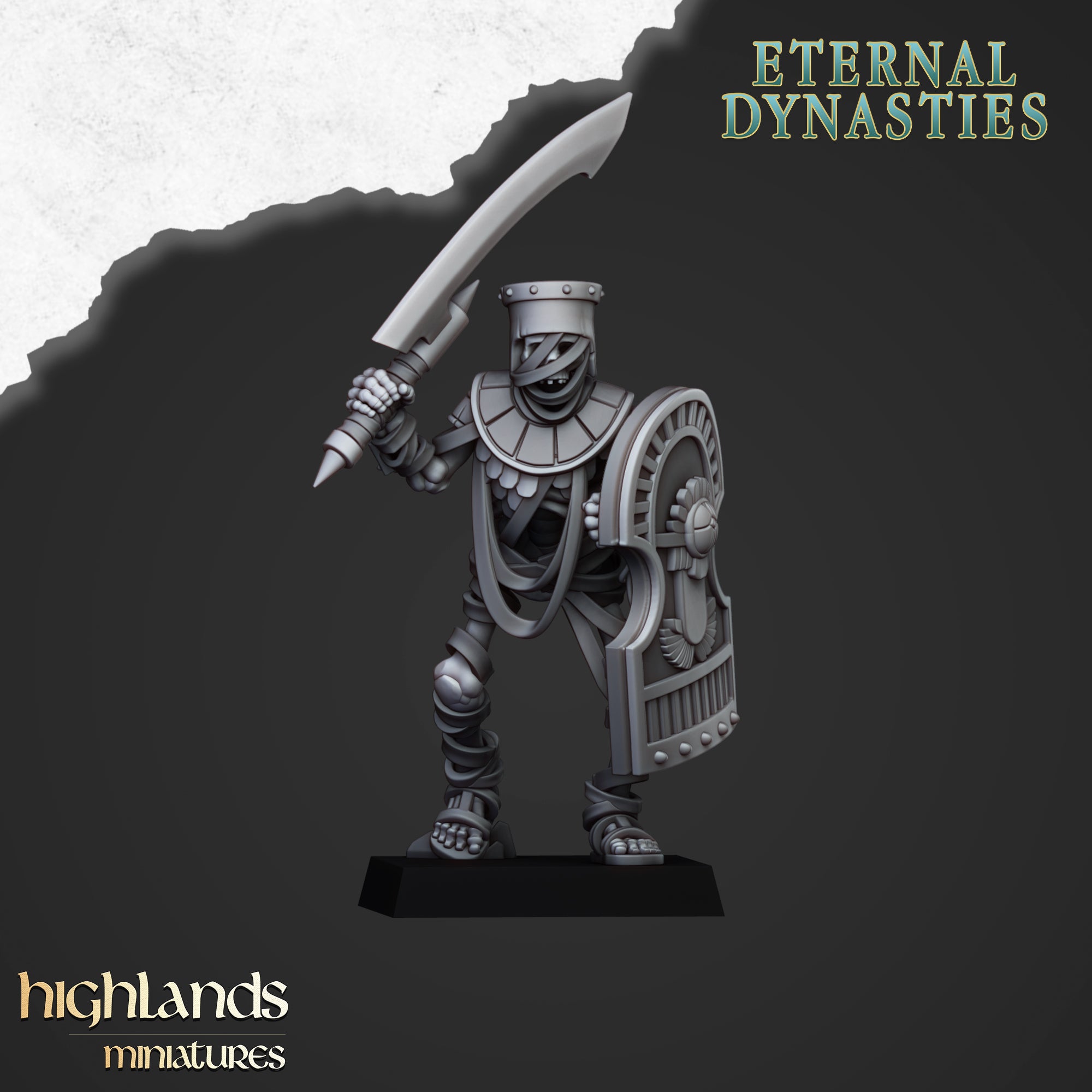 Ancient Guard with Swords - Eternal Dynasties | Highlands Miniatures