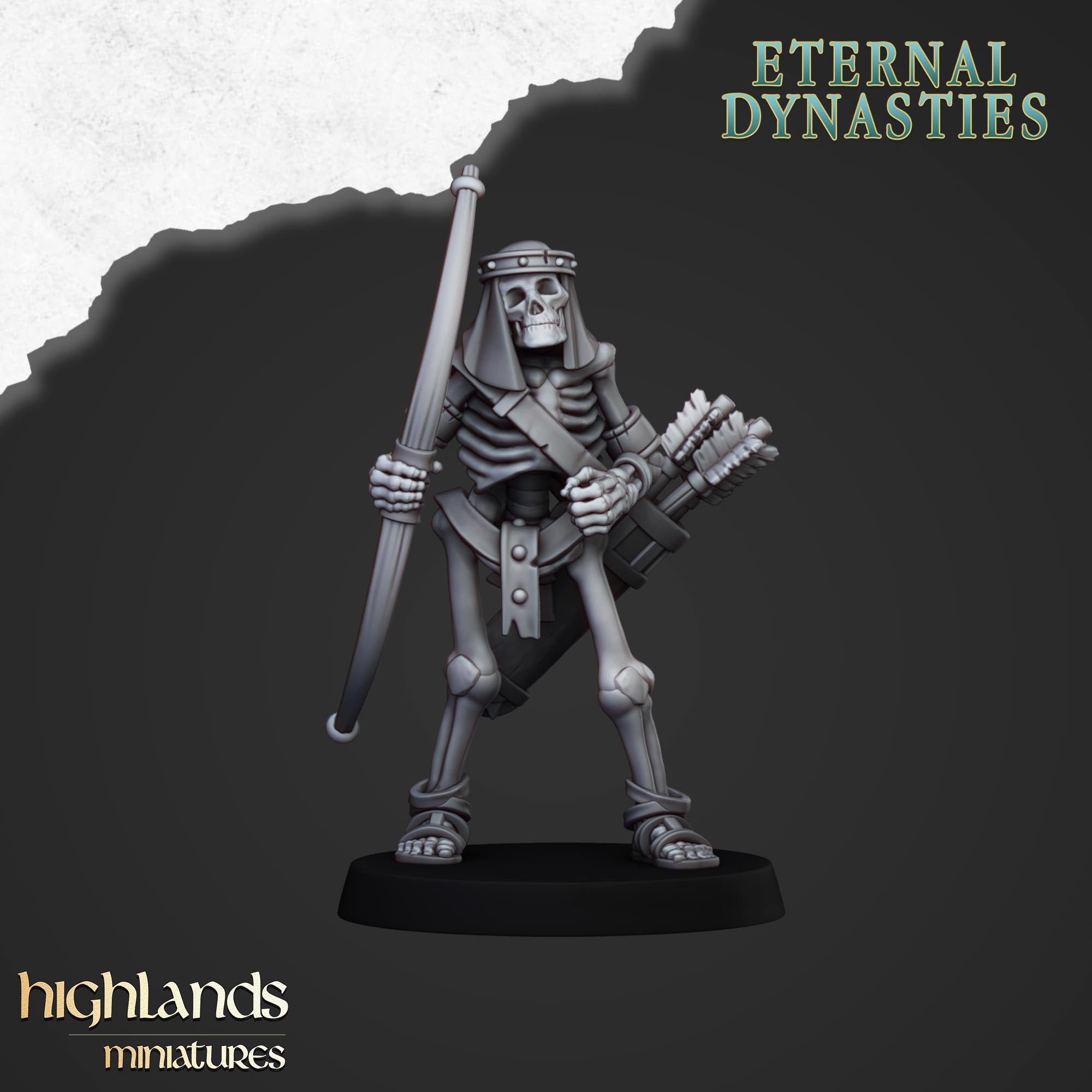 Ancient Skeleton Archers (x10) - Eternal Dynasties | Highlands Miniatures