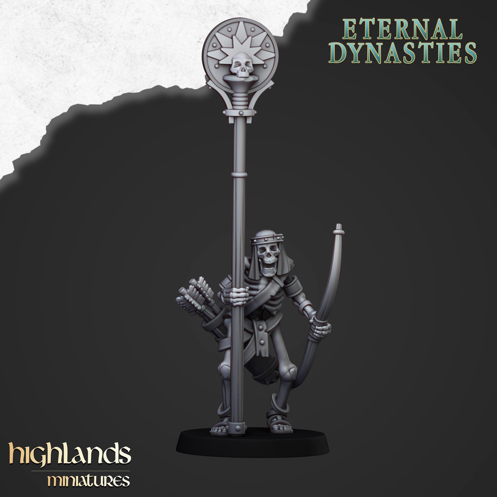 Ancient Skeleton Archers (x10) - Eternal Dynasties | Highlands Miniatures