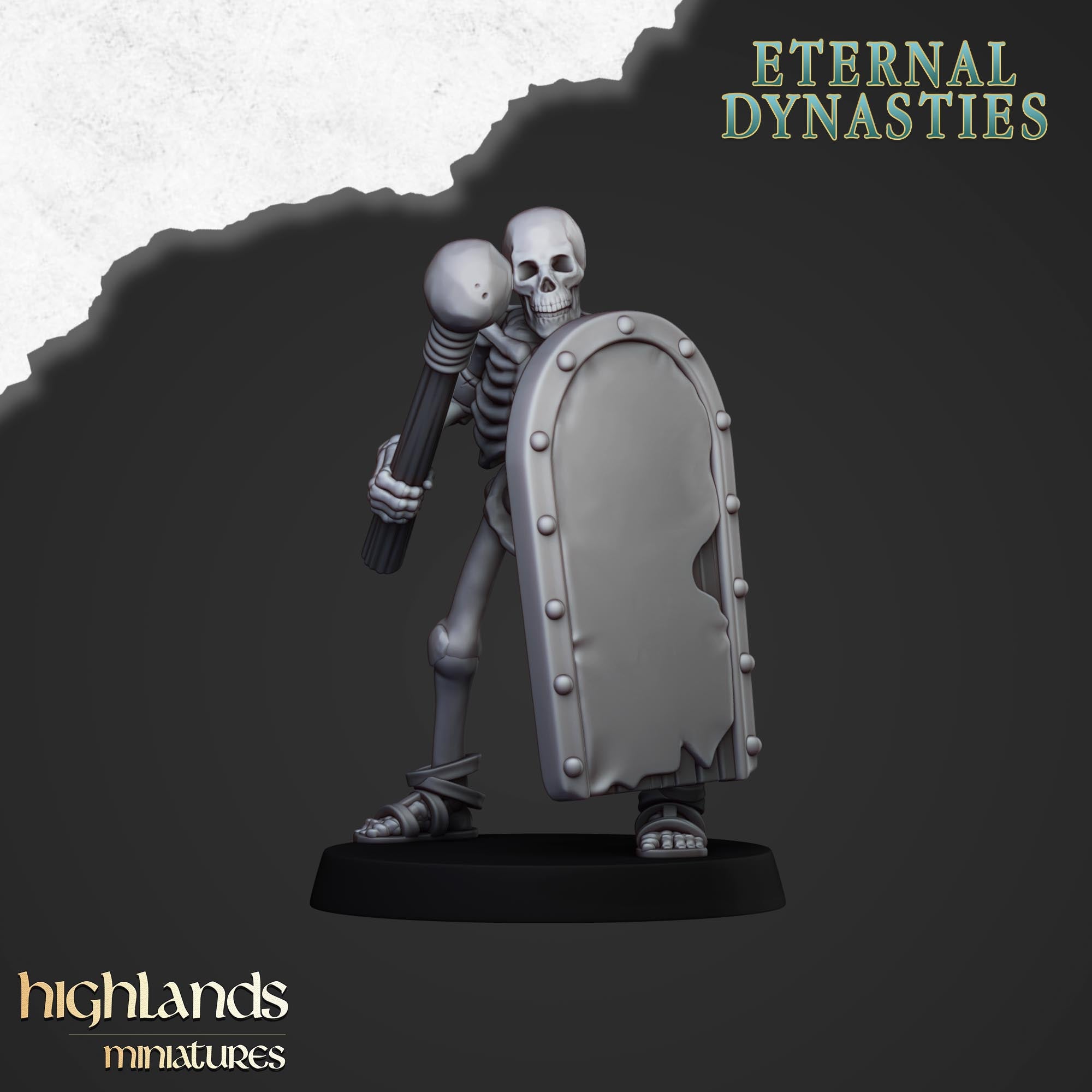 Antike Skelette mit Handwaffen (x15) – Eternal Dynasties – | Highlands Miniatures