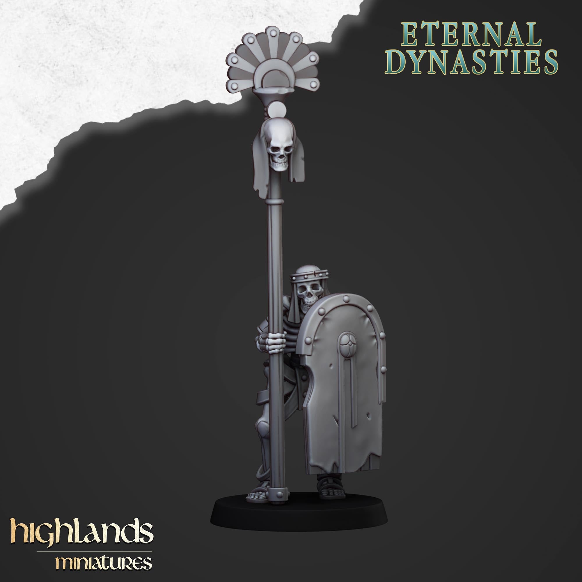 Antike Skelette mit Speeren (x15) – Eternal Dynasties – | Highlands Miniatures