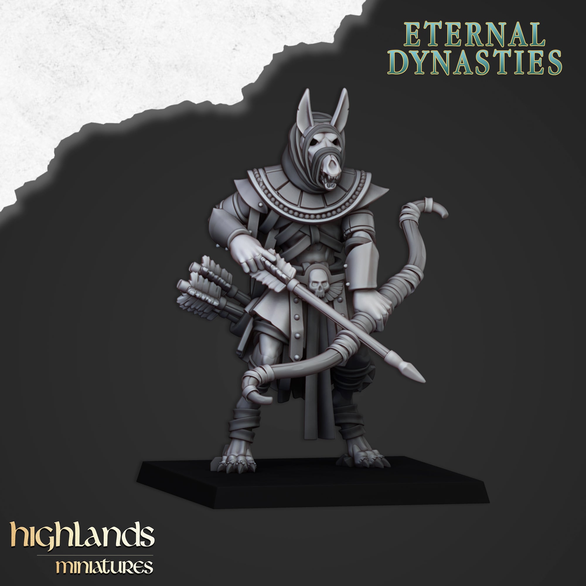 Anubis Guard with Bows - Eternal Dynasties | Highlands Miniatures