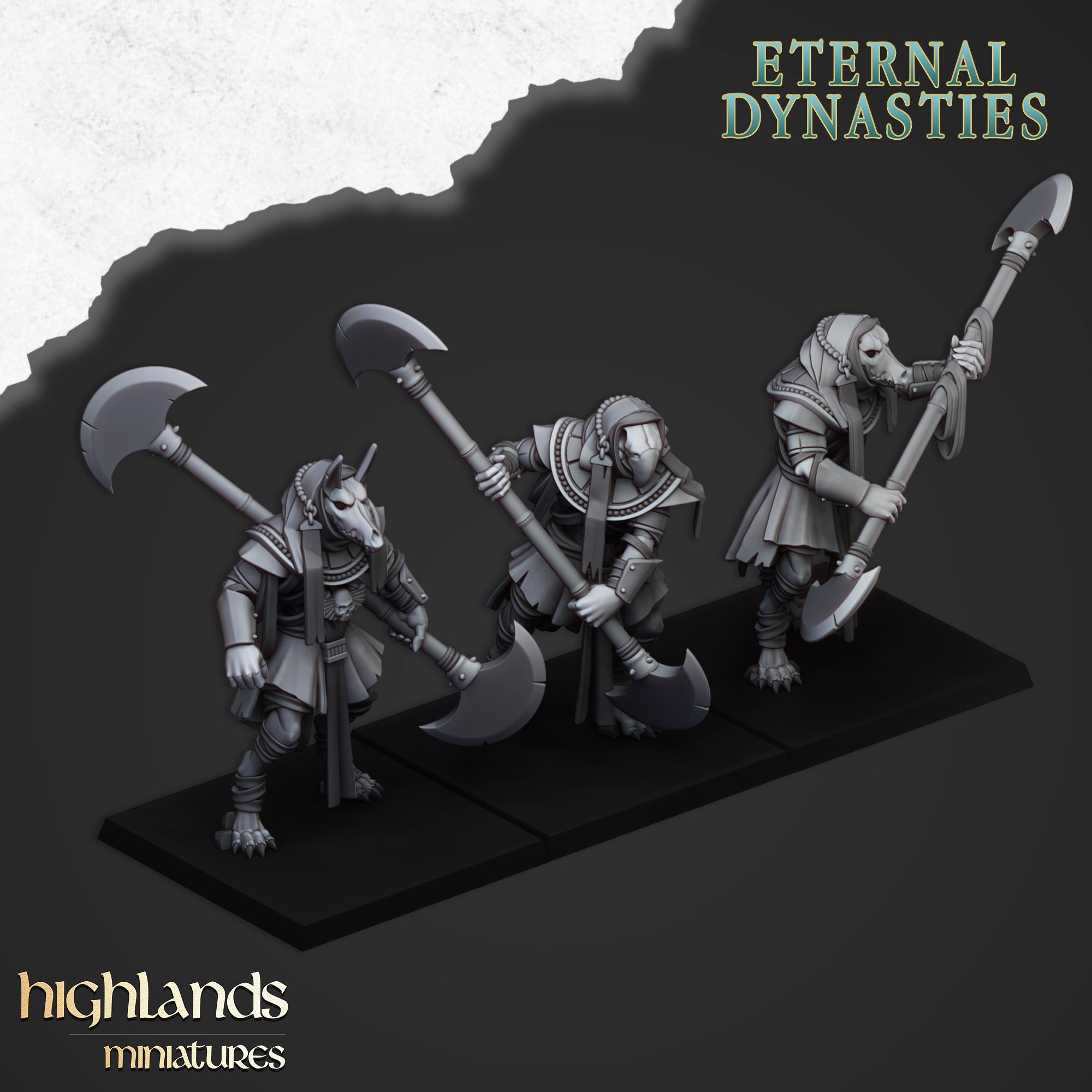 Guardia de Anubis con espadas - Eternal Dynasties | Highlands Miniatures