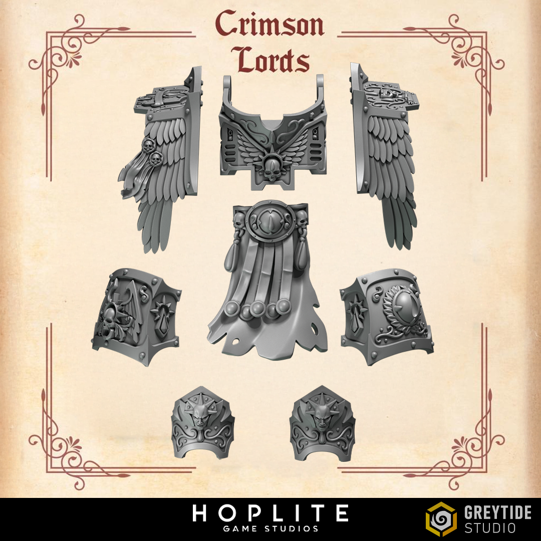 Ancient Armor, Dread - Crimson Lords | Grey Tide Studio | Conversion Parts & Bits