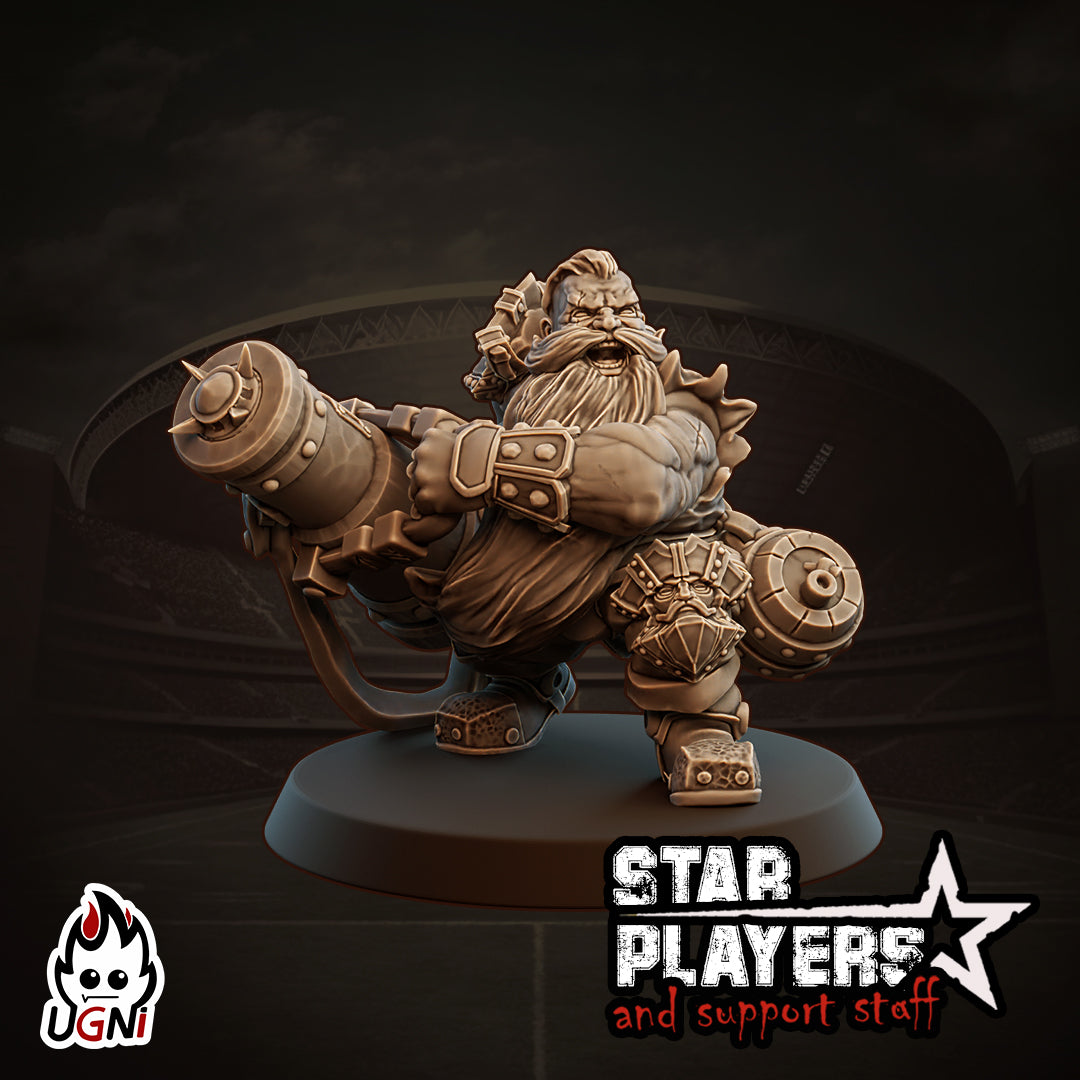 Baruk - Dwarf Star Player - Fantasy Football - Ugni Miniatures