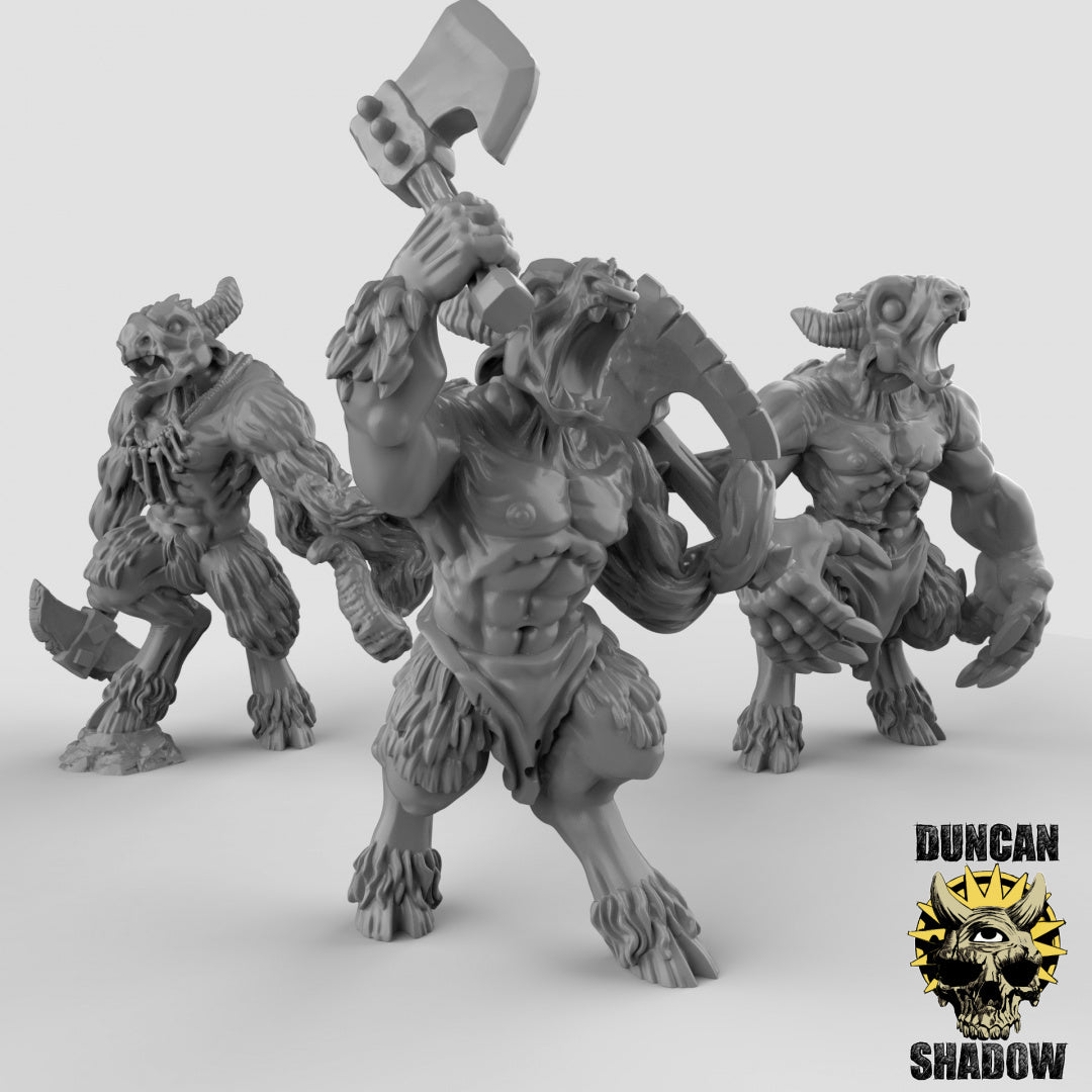 Beastmen, Multipart Kit | Duncan Shadow | Compatible with Dungeons & Dragons and Pathfinder