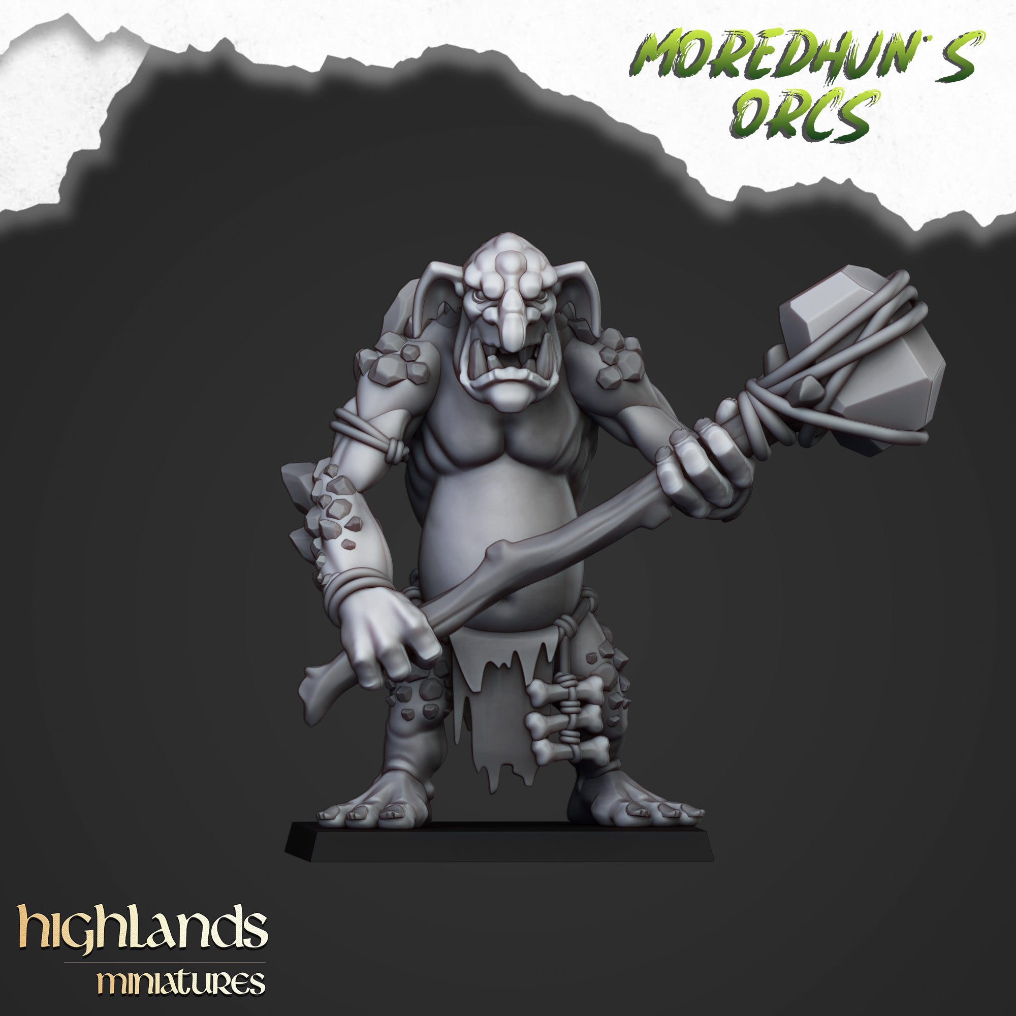 Cave Orc Trolls (x3) - Orc & Goblin Tribes | Highlands Miniatures