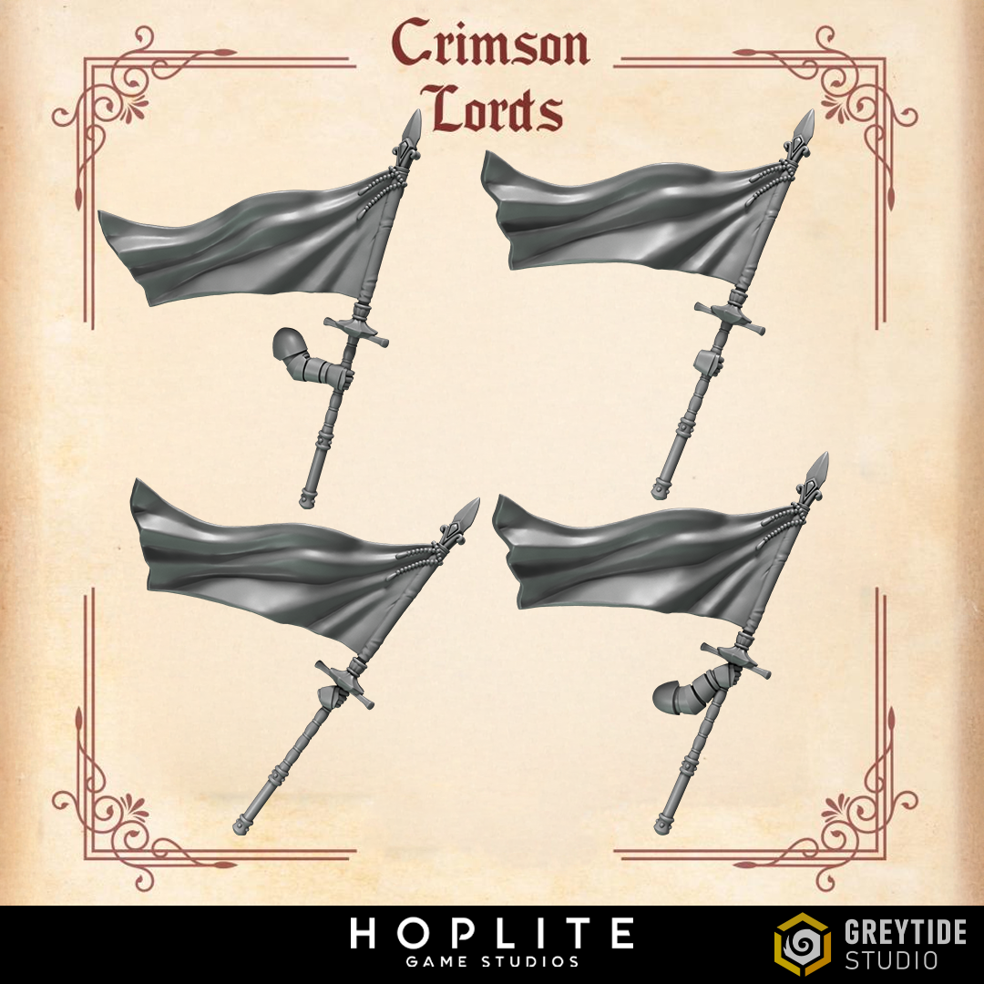 Banner Arms - Crimson Lords | Grey Tide Studio | Conversion Parts & Bits