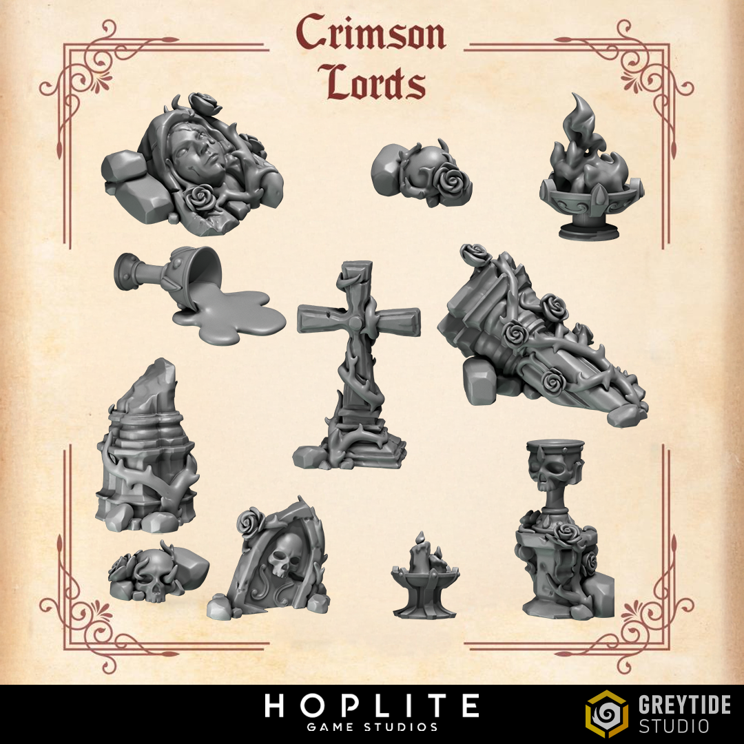 Basing Bits - Crimson Lords | Grey Tide Studio | Umbauteile &amp; Bits