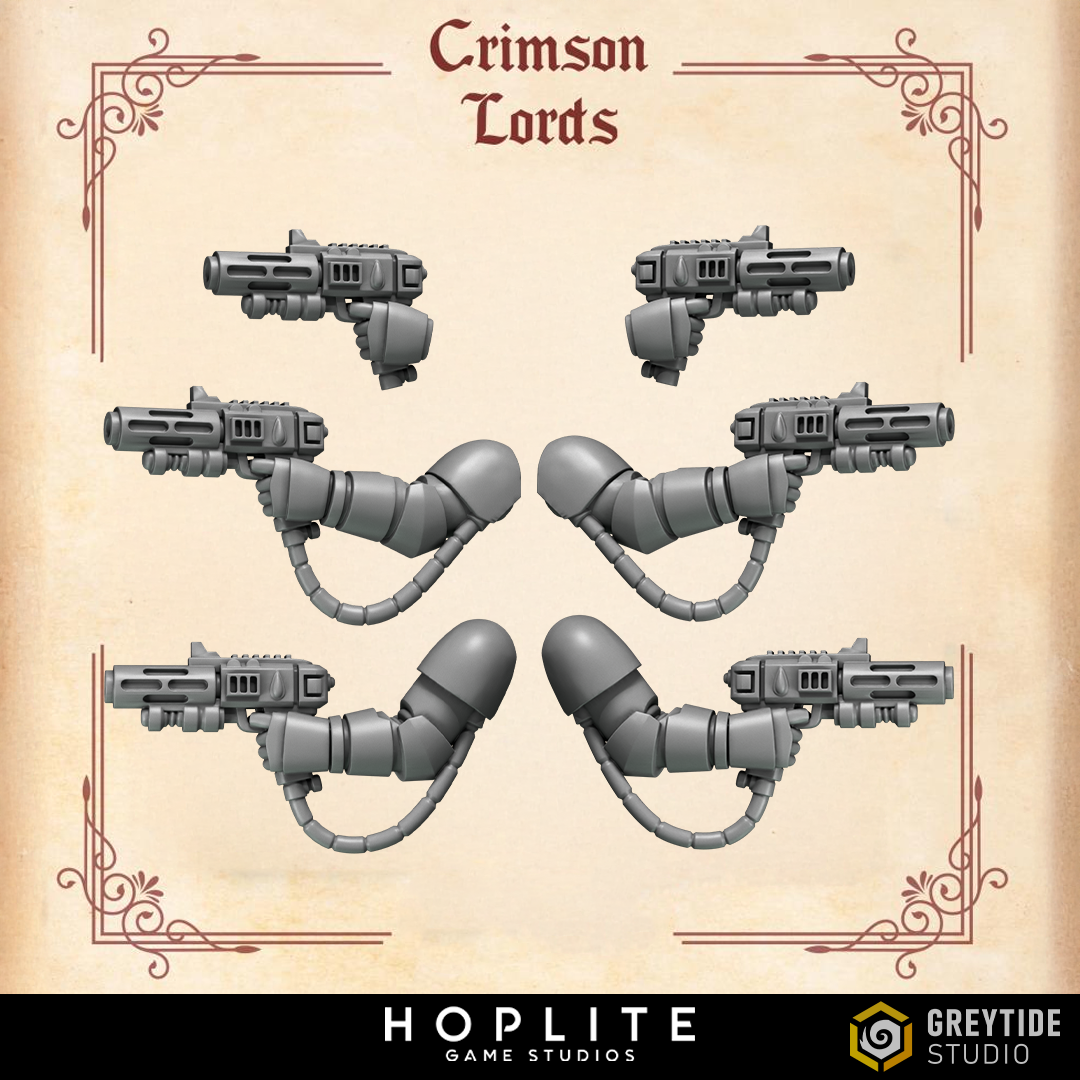 Hellfire Pistols - Crimson Lords | Grey Tide Studio | Conversion Parts & Bits