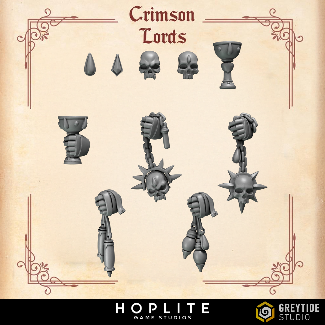 Relics and Decorations - Crimson Lords | Grey Tide Studio | Conversion Parts & Bits