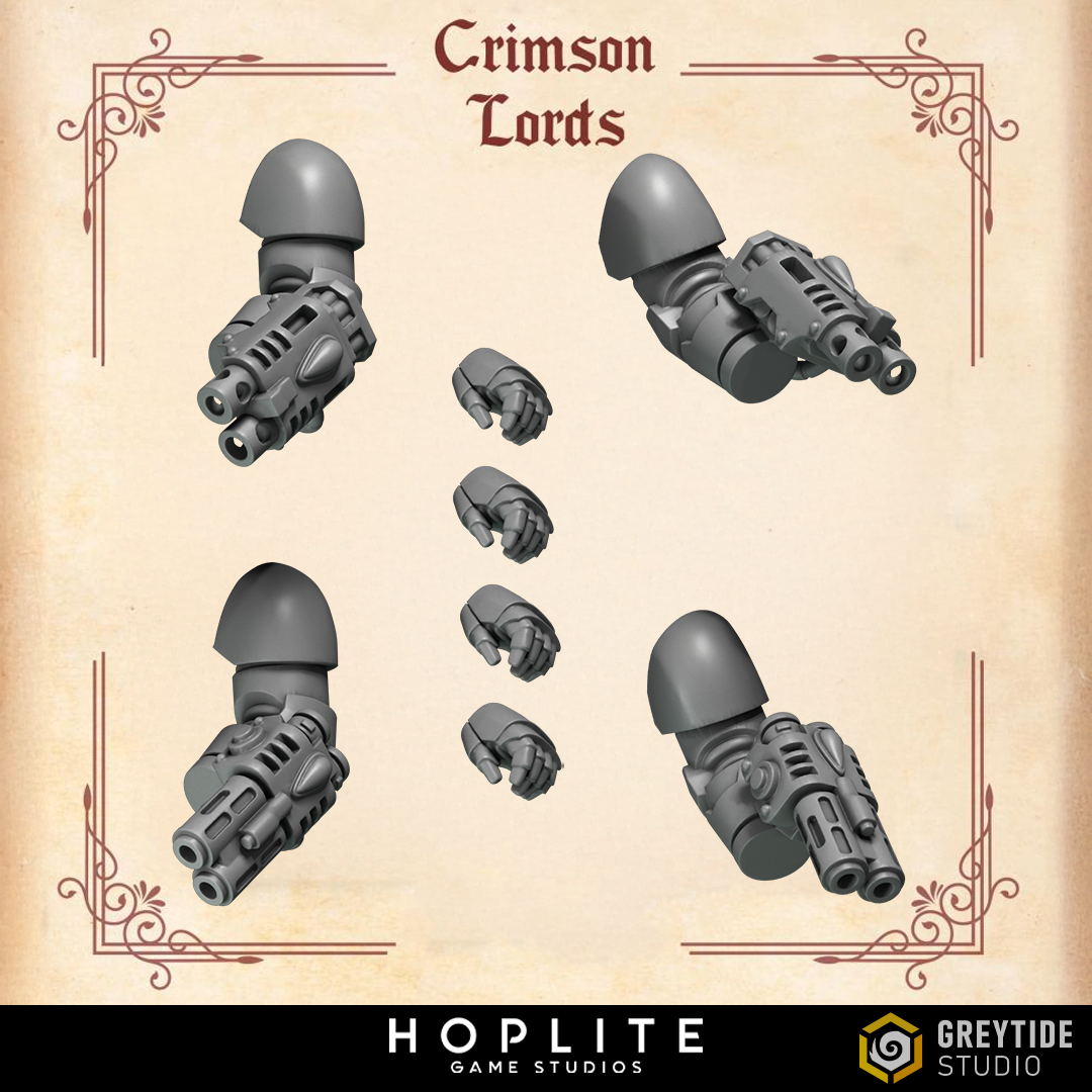 Wrist Guns - Crimson Lords | Grey Tide Studio | Conversion Parts & Bits