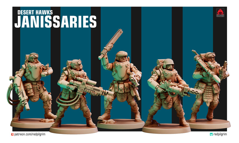 Desert Hawks Janissaries v2 | Red Pilgrim Miniatures | 28mm