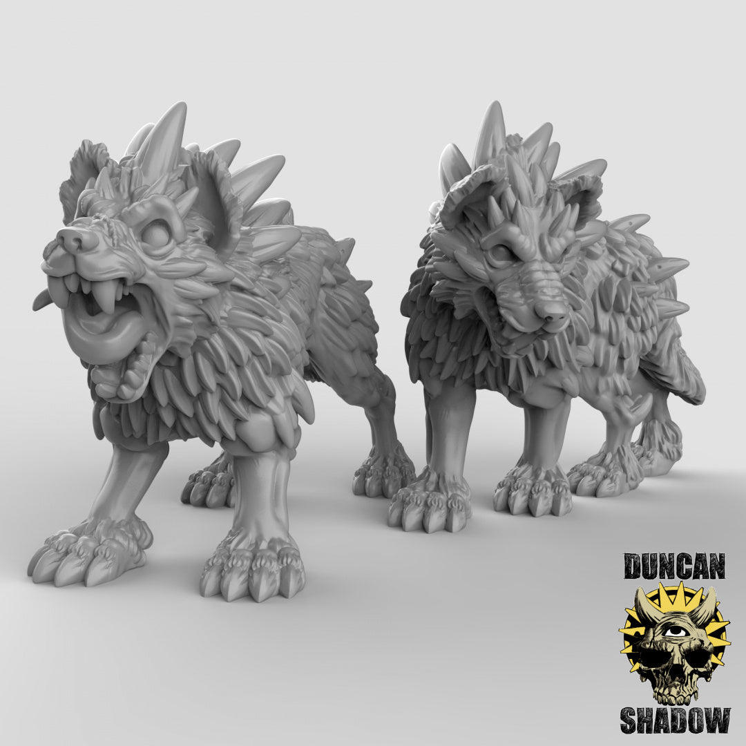 Dire Wolves | Duncan Shadow | Compatible with Dungeons & Dragons and Pathfinder