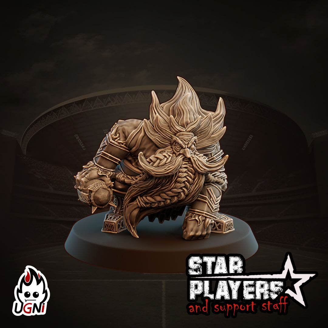 Bromindal - Dwarf Star Player - Fantasy Football - Ugni Miniatures