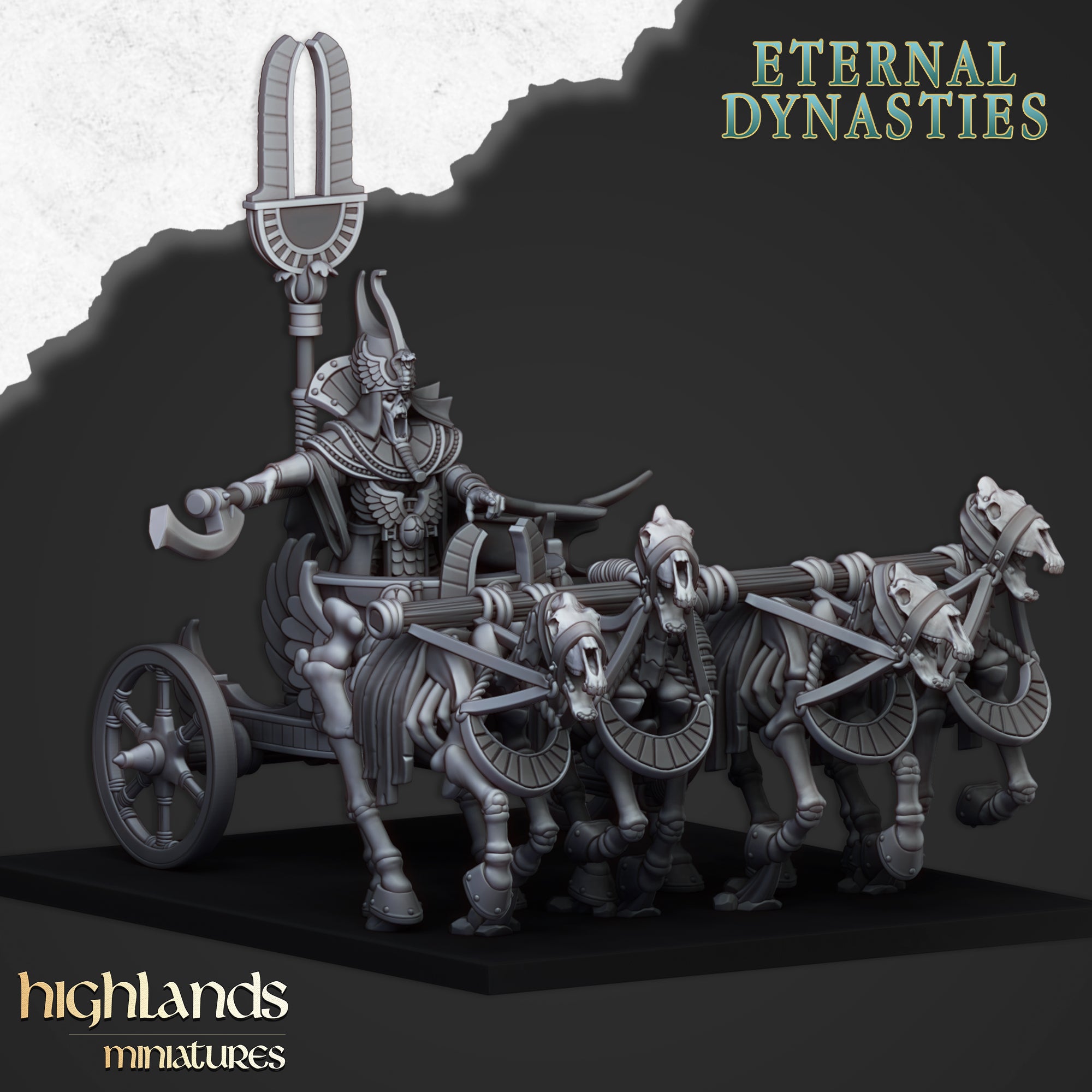 The Eternal Pharaoh Chariot - Eternal Dynasties | Highlands Miniatures