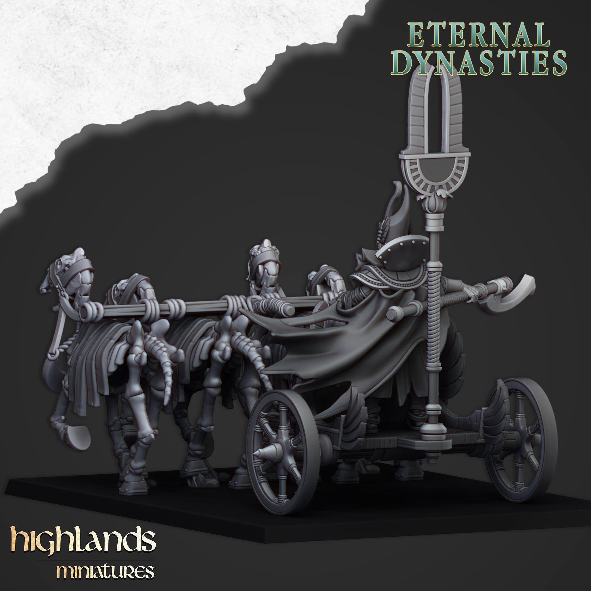 The Eternal Pharaoh Chariot - Eternal Dynasties | Highlands Miniatures