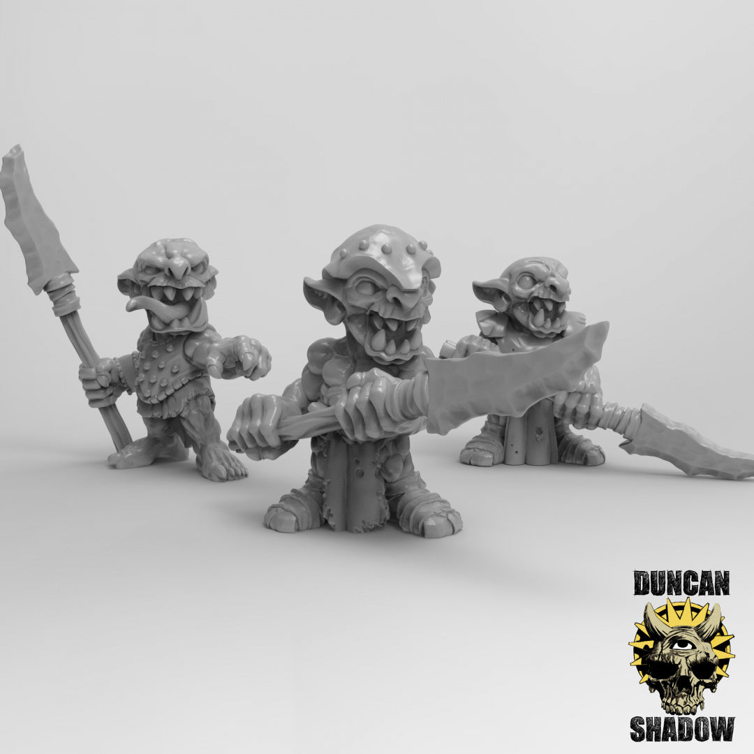 Goblins With Spears | Duncan Shadow | Compatible with Dungeons & Dragons and Pathfinder