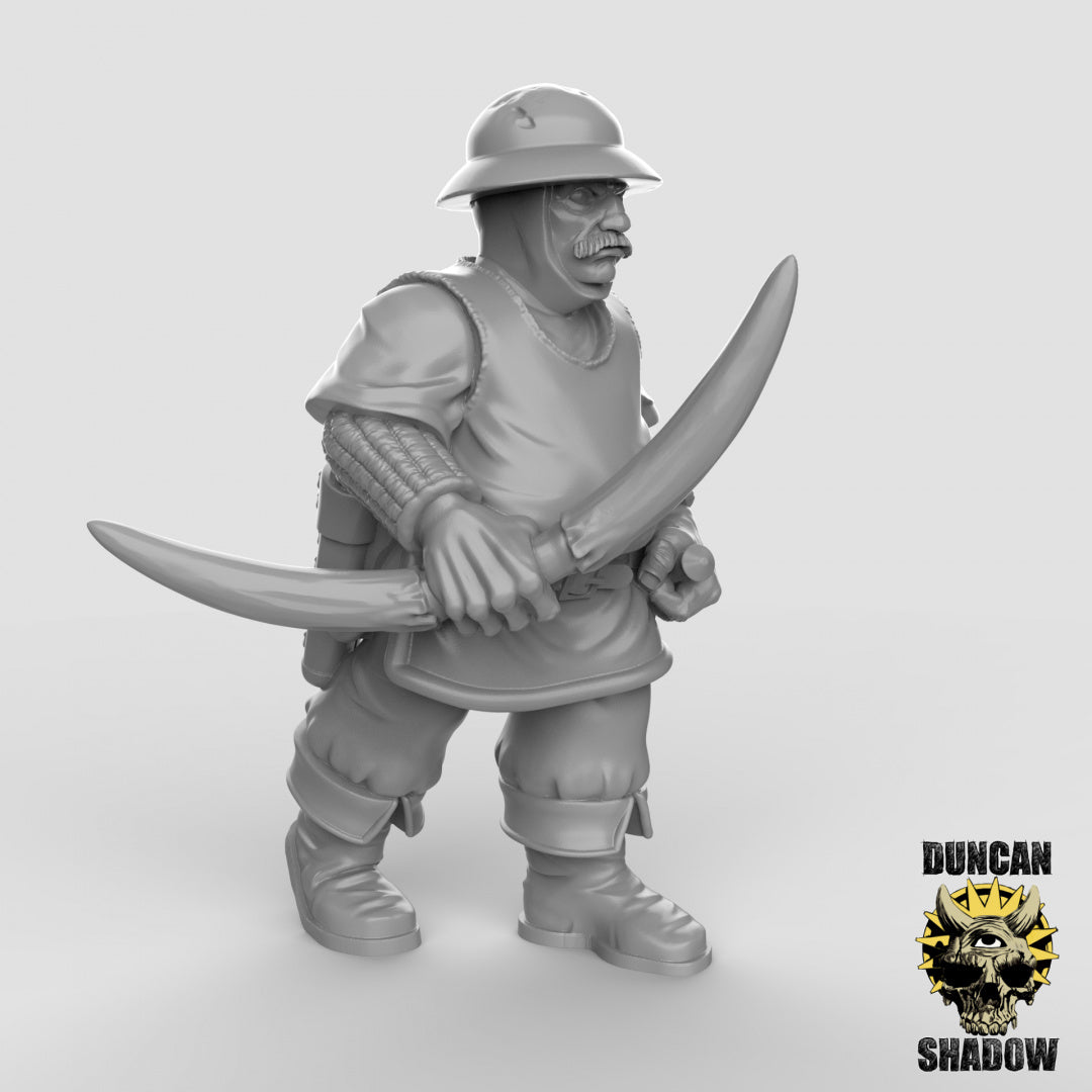 Human Town Guard With Bows | Duncan Shadow | Compatible with Dungeons & Dragons and Pathfinder