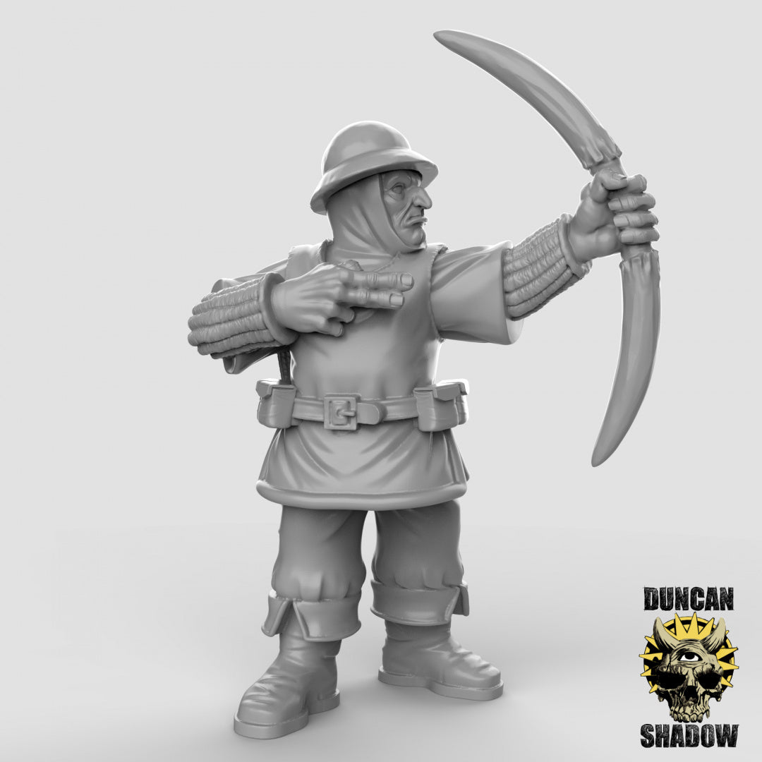 Human Town Guard With Bows | Duncan Shadow | Compatible with Dungeons & Dragons and Pathfinder