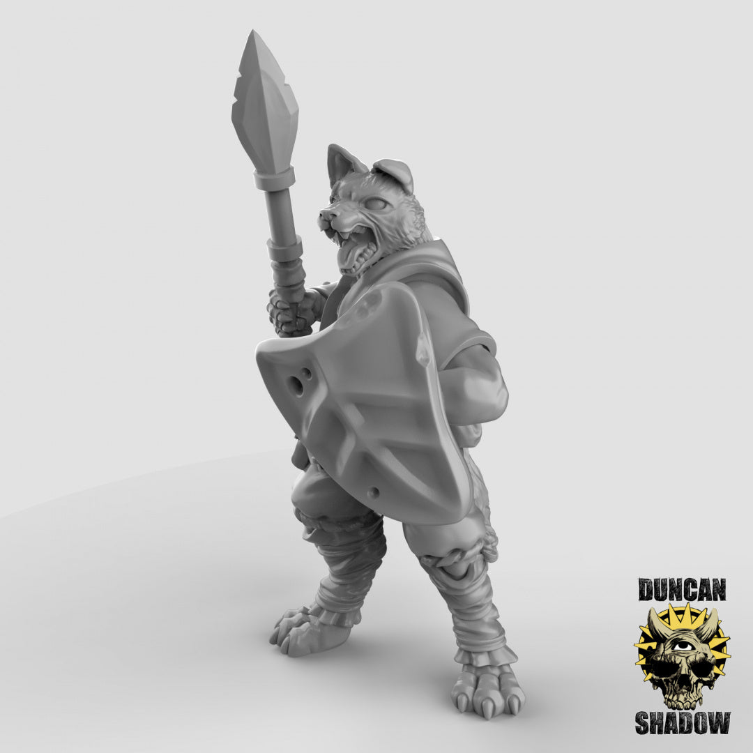 Kitsune Fox Folk With Spears | Duncan Shadow | Compatible with Dungeons & Dragons and Pathfinder