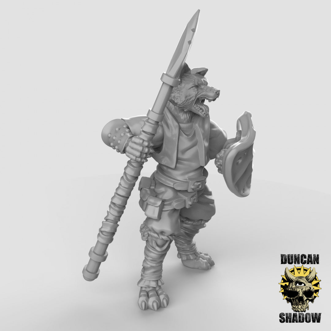 Kitsune Fox Folk With Spears | Duncan Shadow | Compatible with Dungeons & Dragons and Pathfinder