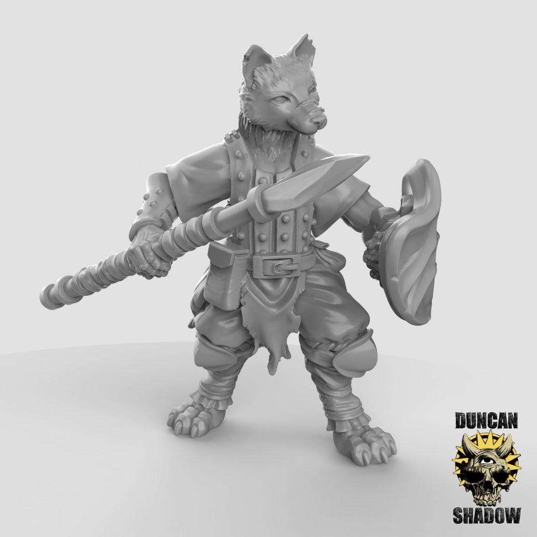 Kitsune-Fuchsvolk mit Speeren | Duncan Shadow | Kompatibel mit Dungeons &amp; Dragons und Pathfinder
