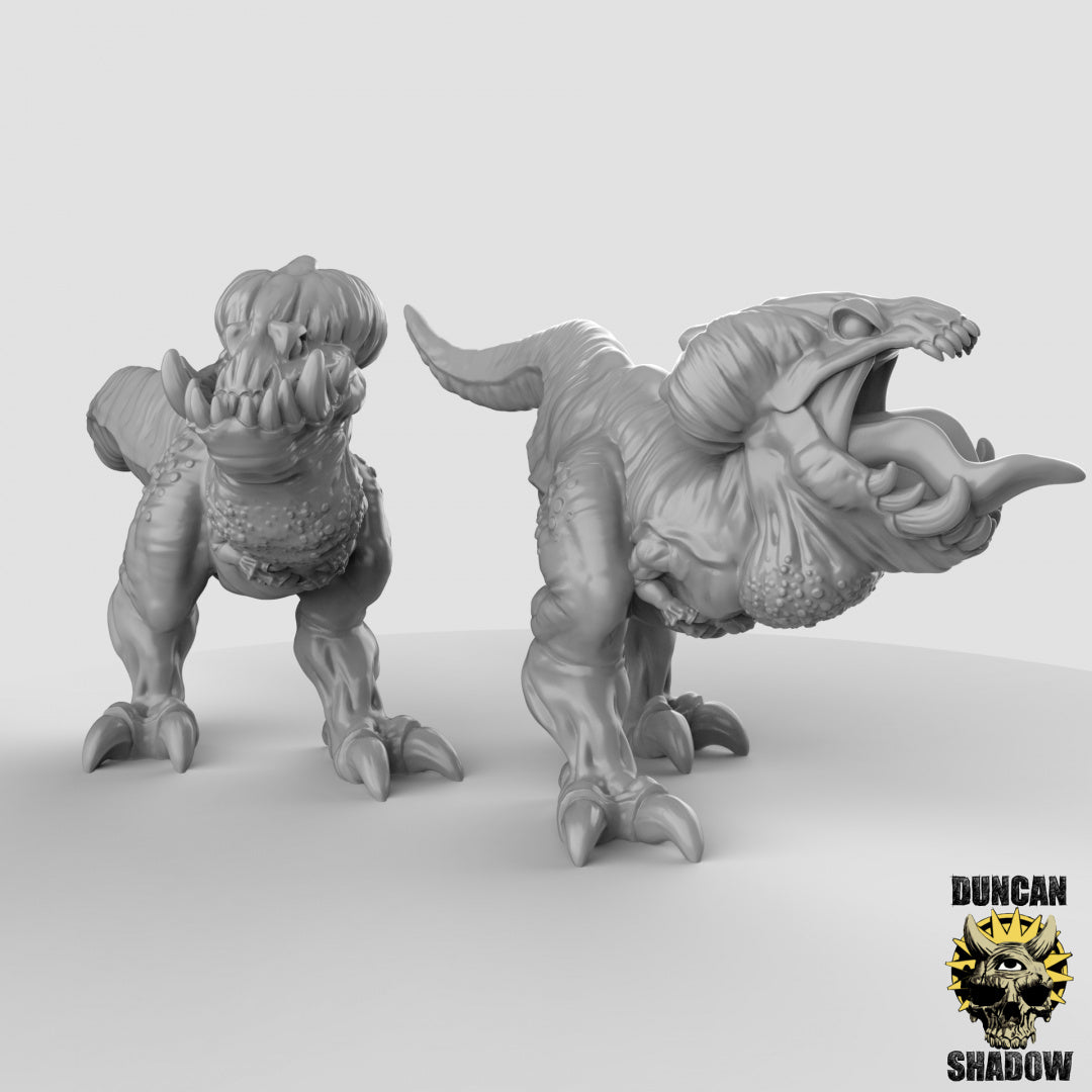 Kobold Cave Raptor Beasts | Duncan Shadow | Compatible with Dungeons & Dragons and Pathfinder