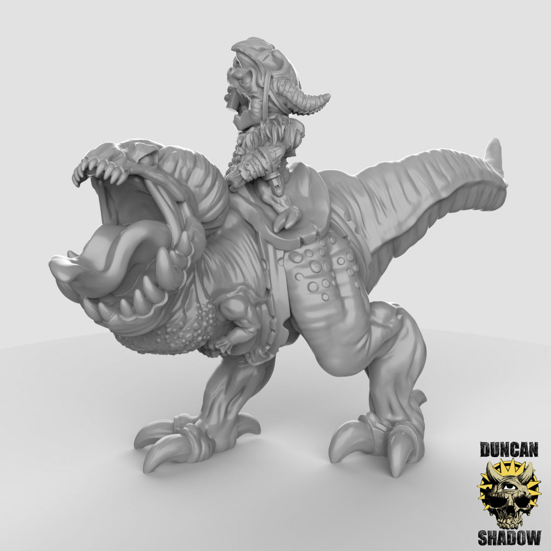 Kobold Shaman on Cave Raptor | Duncan Shadow | Compatible with Dungeons & Dragons and Pathfinder