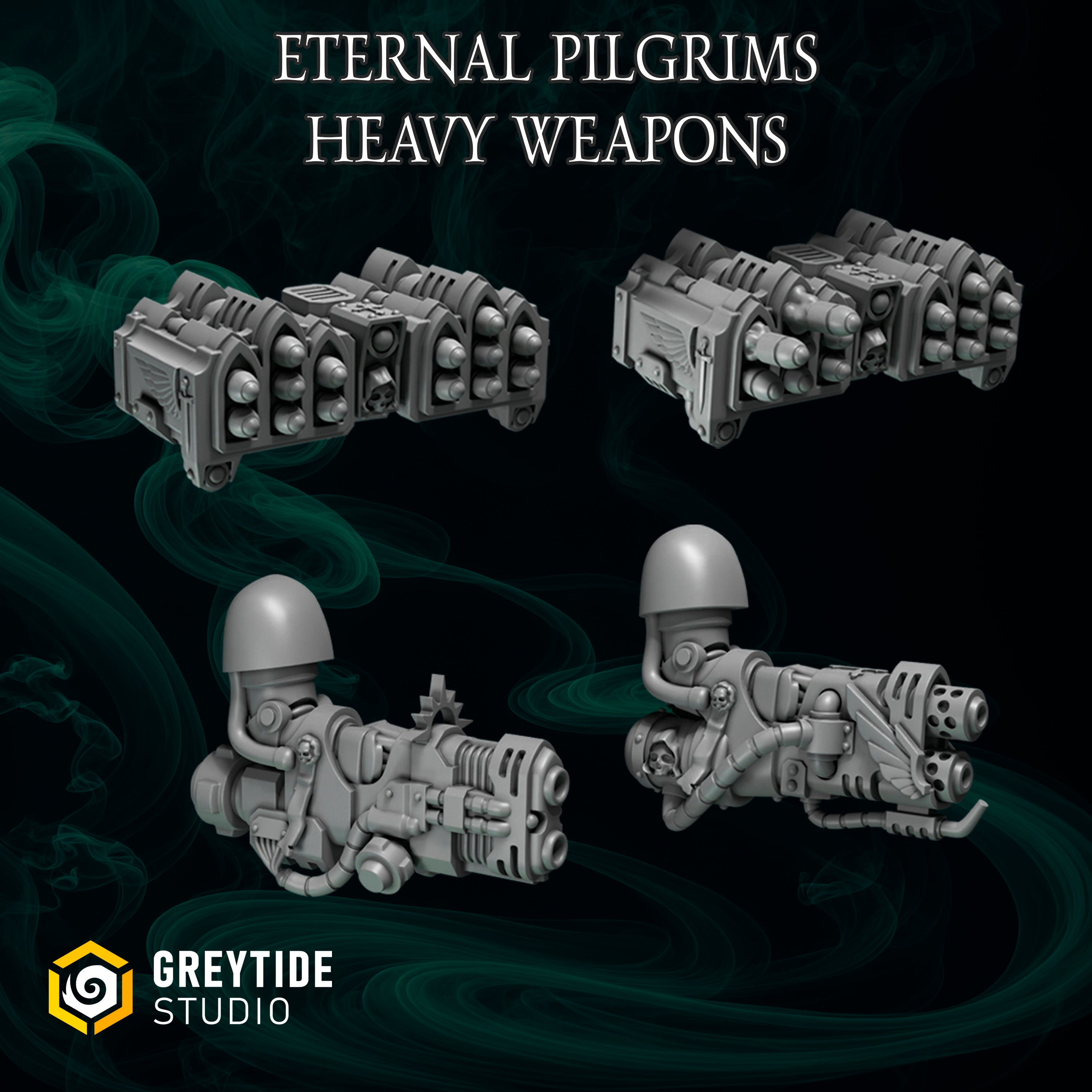 Termi Heavy Weapons | Grey Tide Studios | Eternal Pilgrims | Conversion Parts & Bits