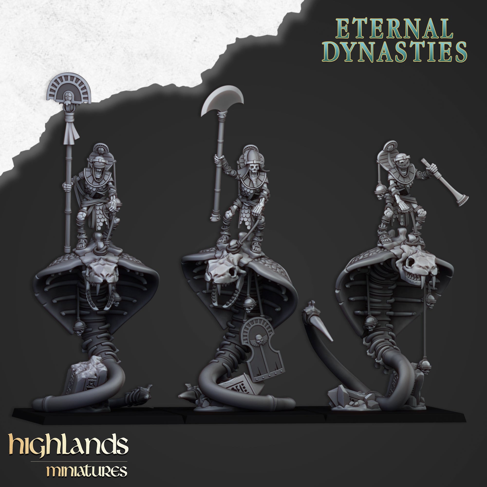 Mounted Ancient Guard - Eternal Dynasties | Highlands Miniatures