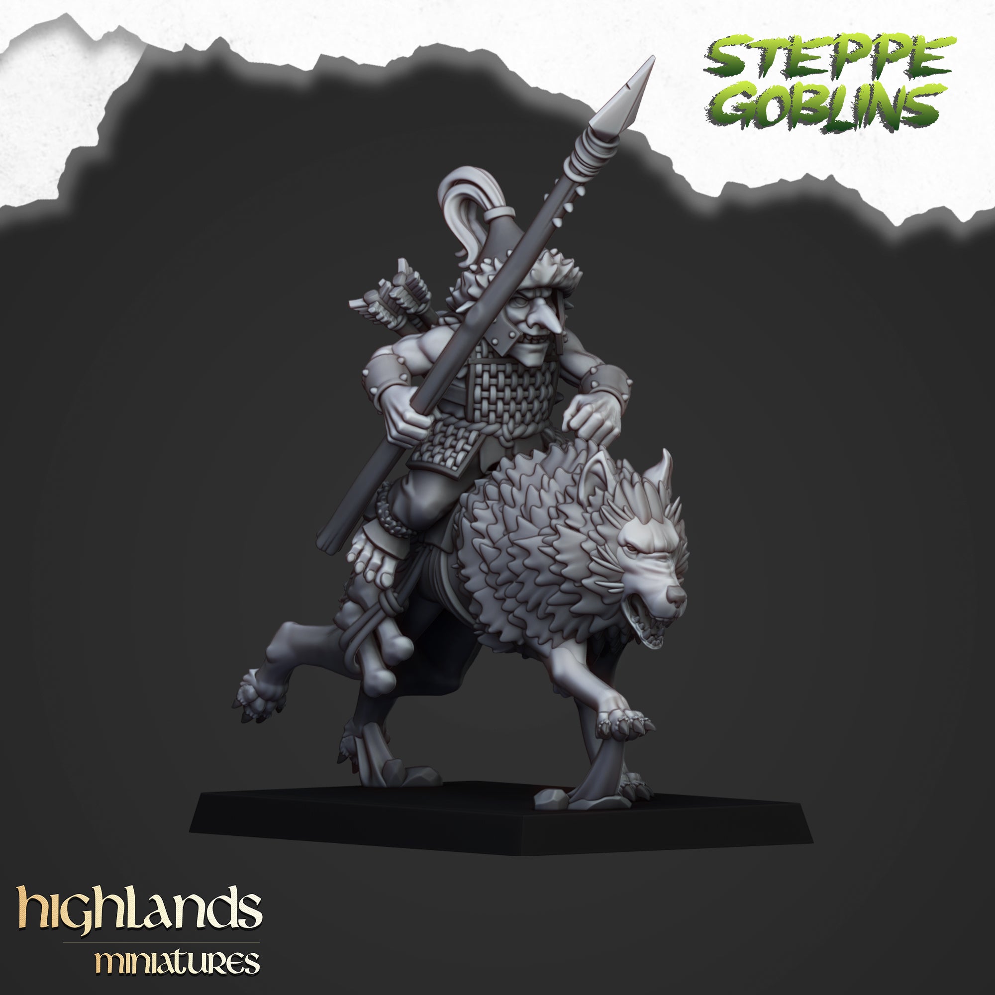 Mounted Steppe Goblins (x10) - Orc & Goblin Tribes | Highlands Miniatures