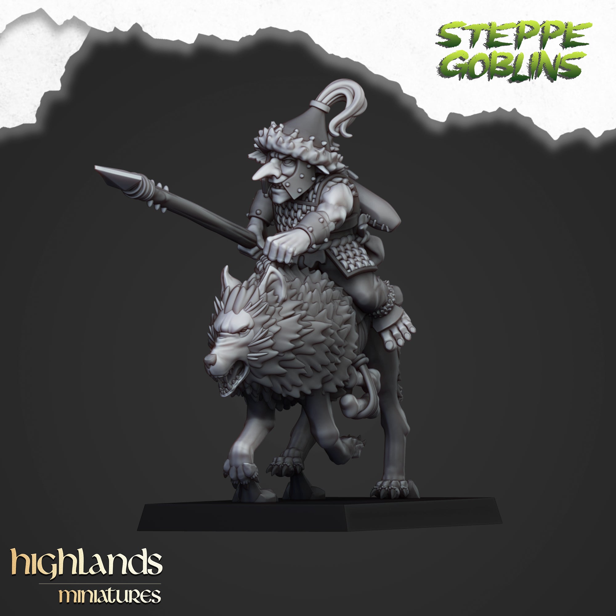 Mounted Steppe Goblins (x10) - Orc & Goblin Tribes | Highlands Miniatures