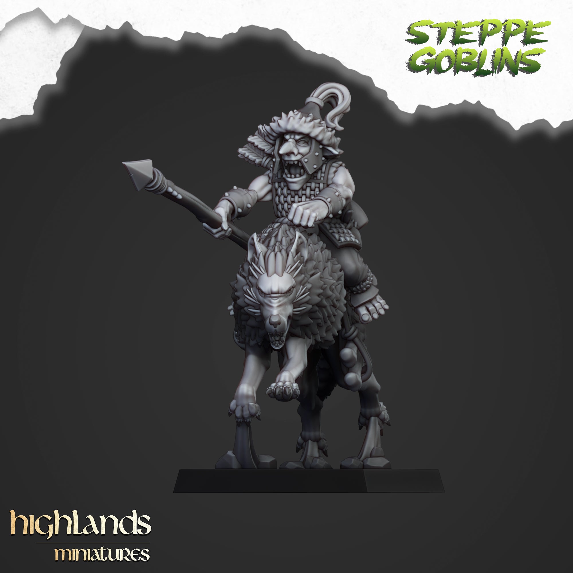 Mounted Steppe Goblins (x10) - Orc & Goblin Tribes | Highlands Miniatures