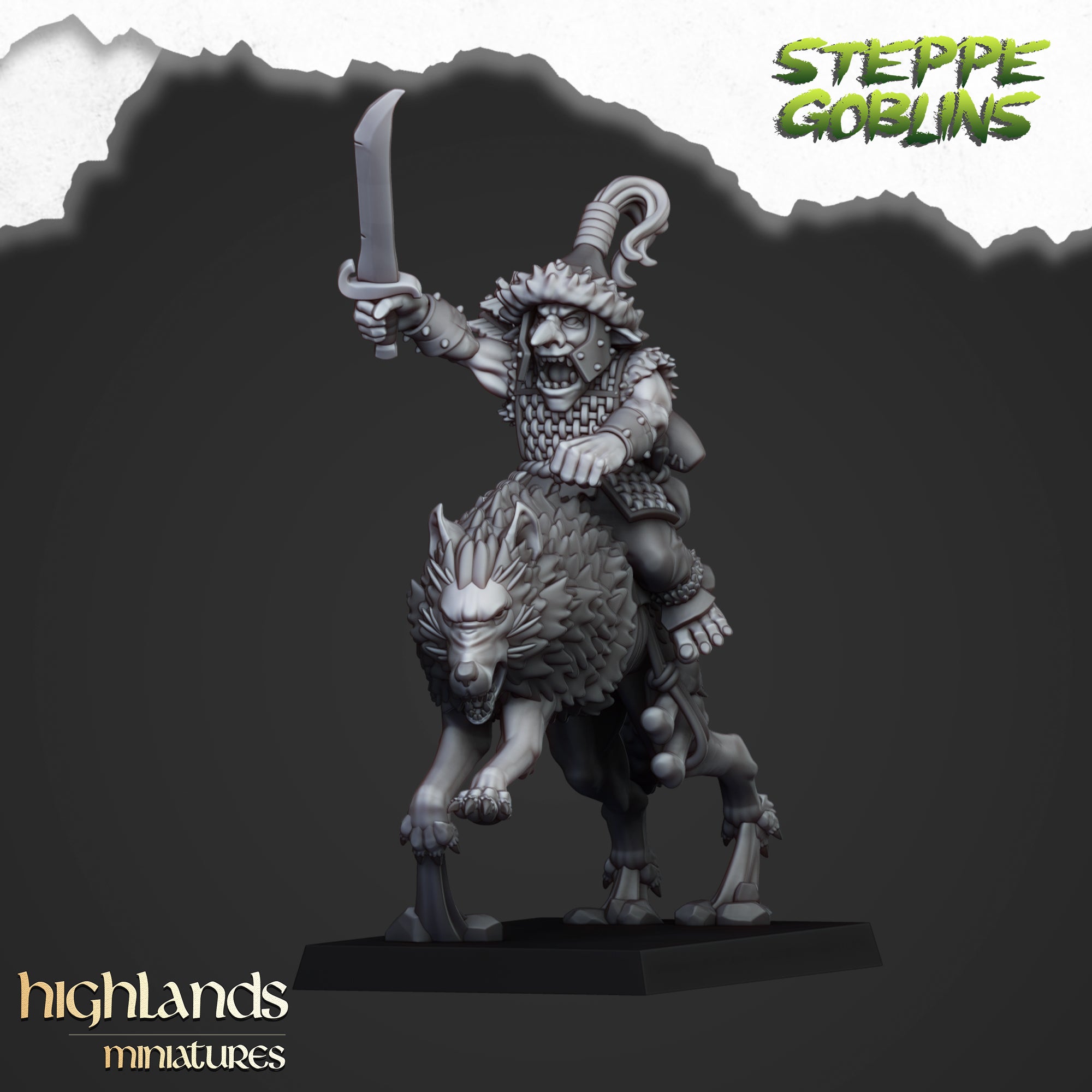 Mounted Steppe Goblins (x10) - Orc & Goblin Tribes | Highlands Miniatures