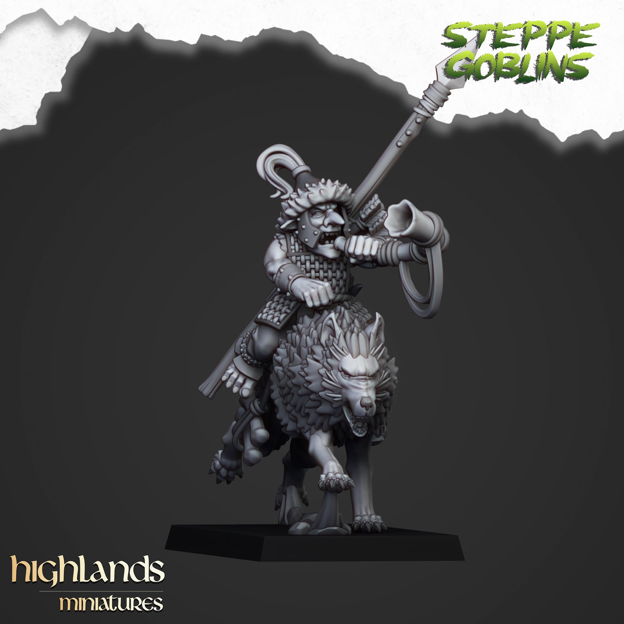 Mounted Steppe Goblins (x10) - Orc & Goblin Tribes | Highlands Miniatures