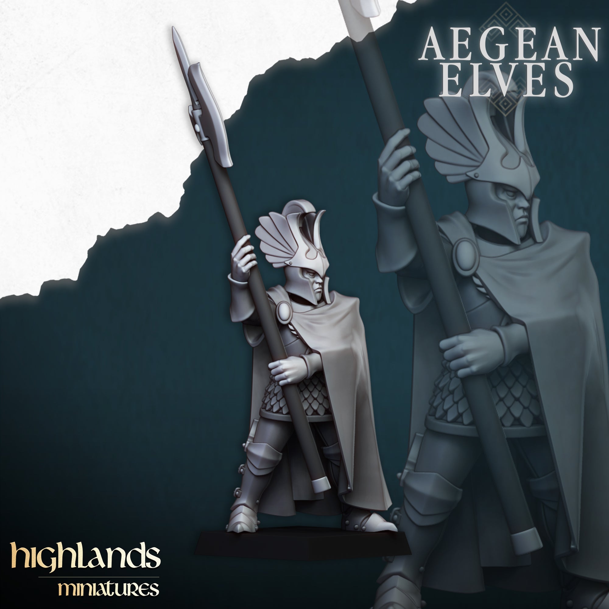 Aegean Elves Mycenaean Guard (x20) - Highlands Miniatures