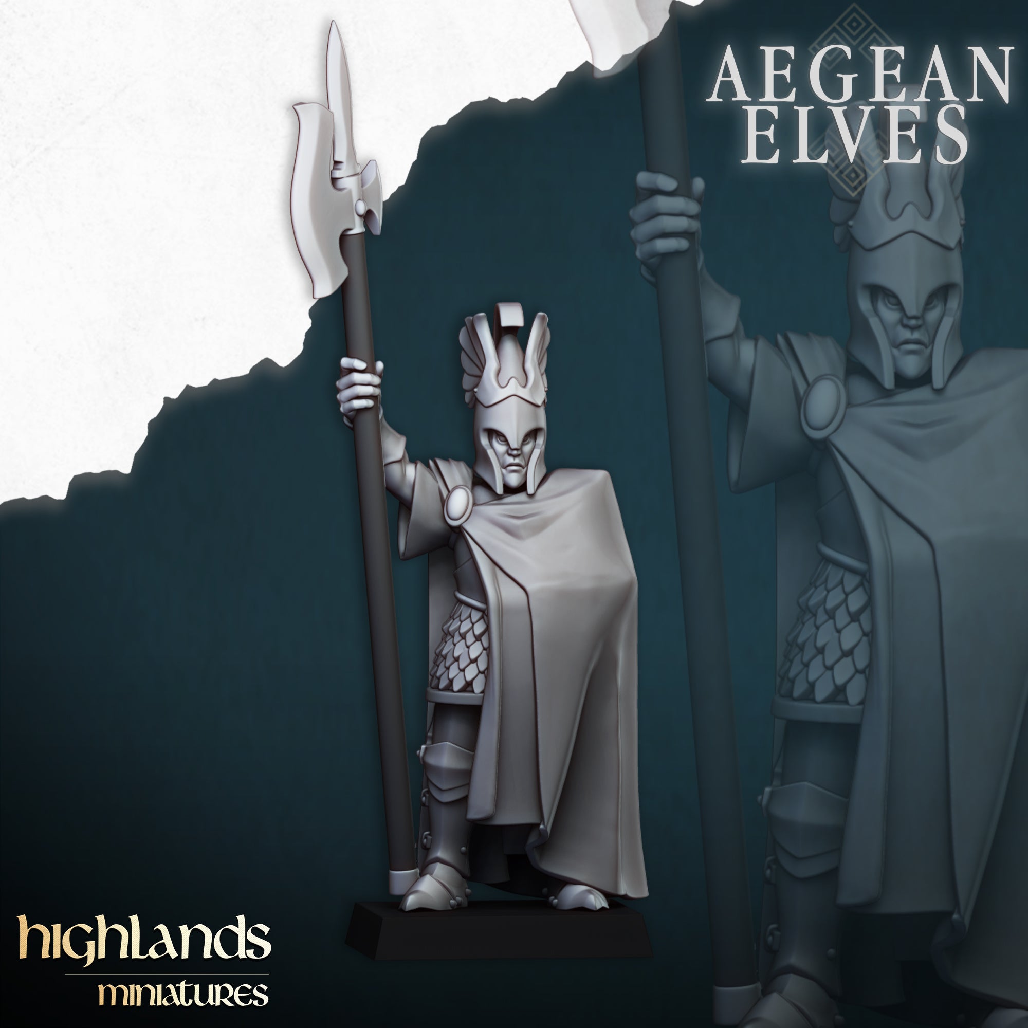 Aegean Elves Mycenaean Guard (x20) - Highlands Miniatures