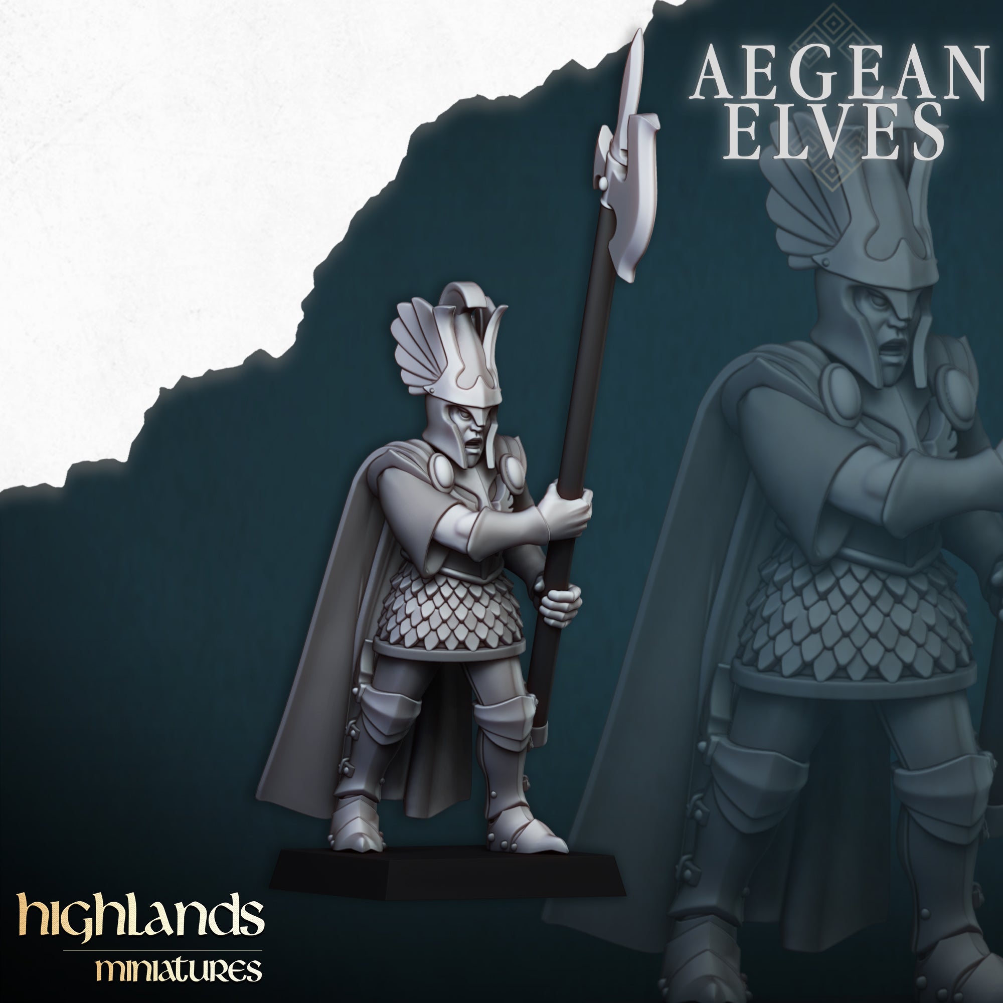 Aegean Elves Mycenaean Guard (x20) - Highlands Miniatures