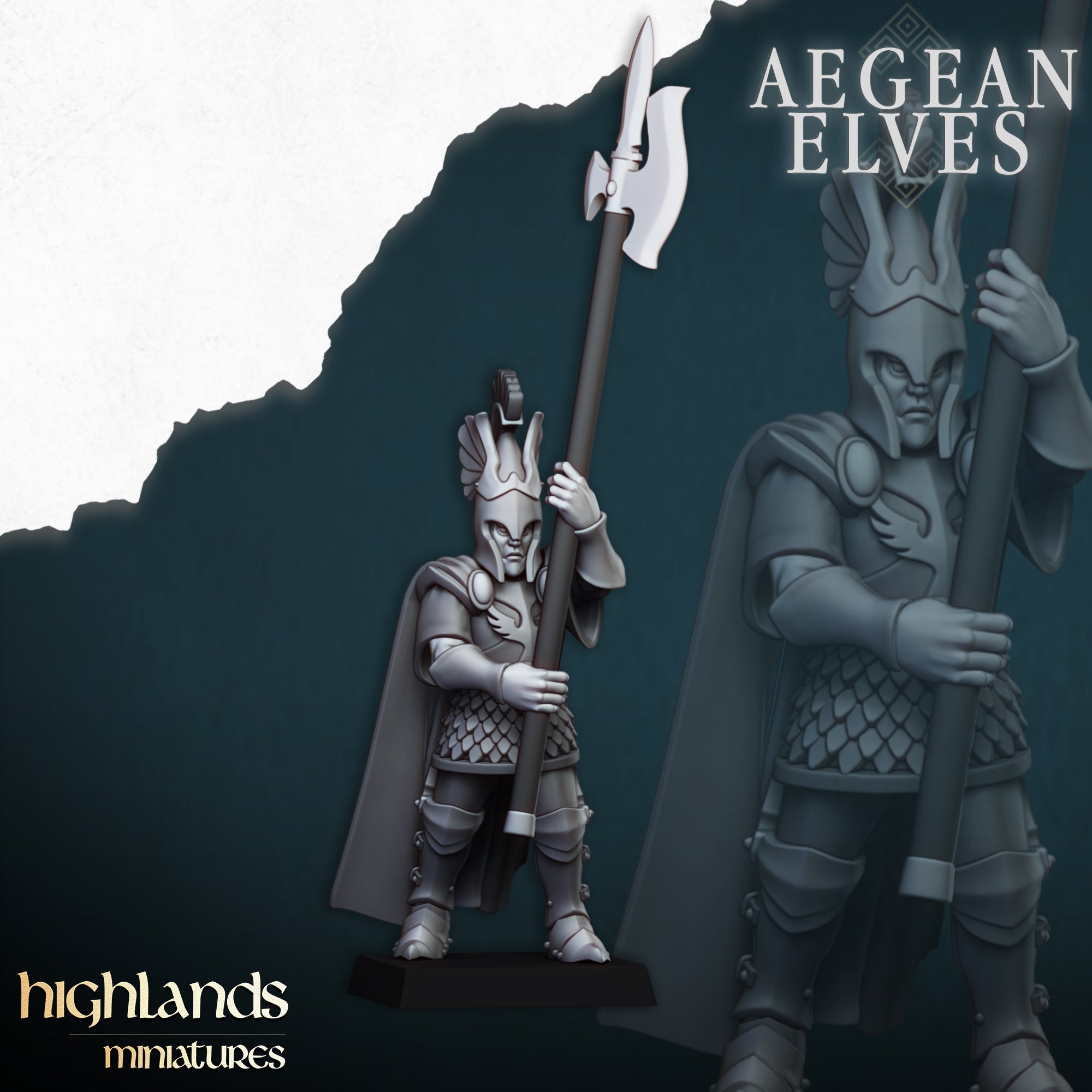 Aegean Elves Mycenaean Guard (x20) - Highlands Miniatures