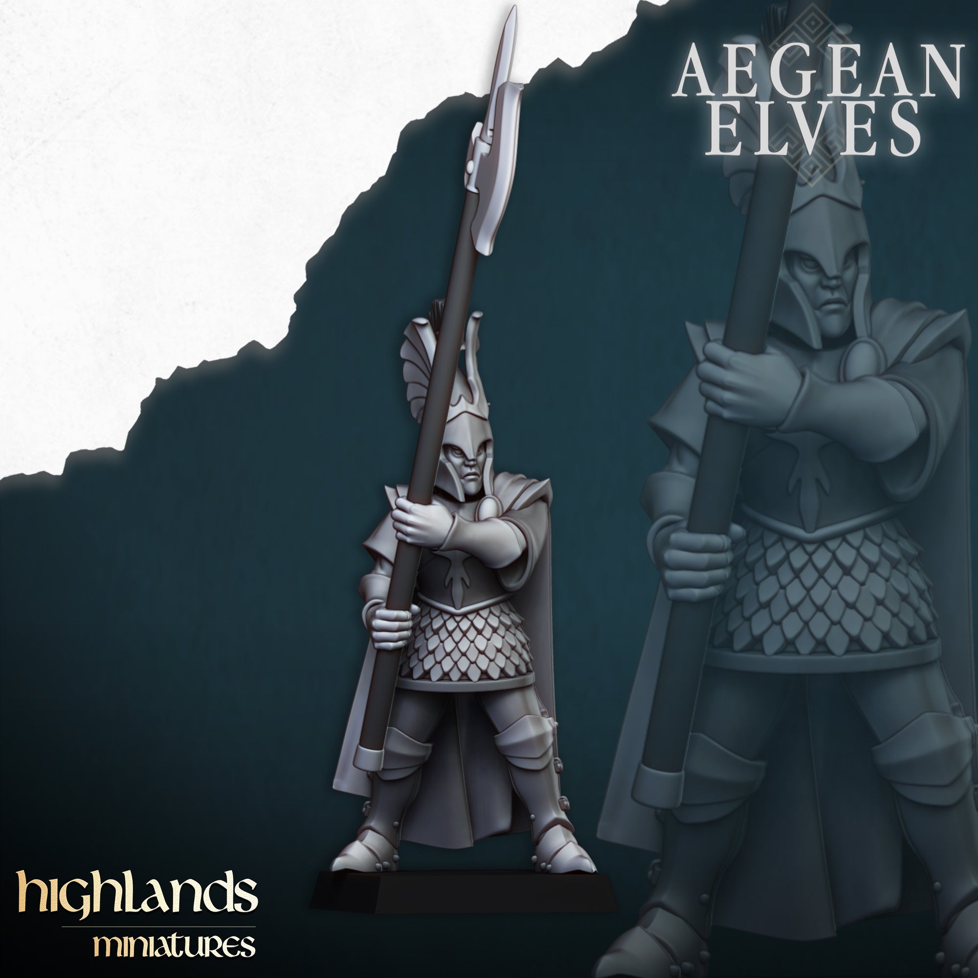 Aegean Elves Mycenaean Guard (x20) - Highlands Miniatures