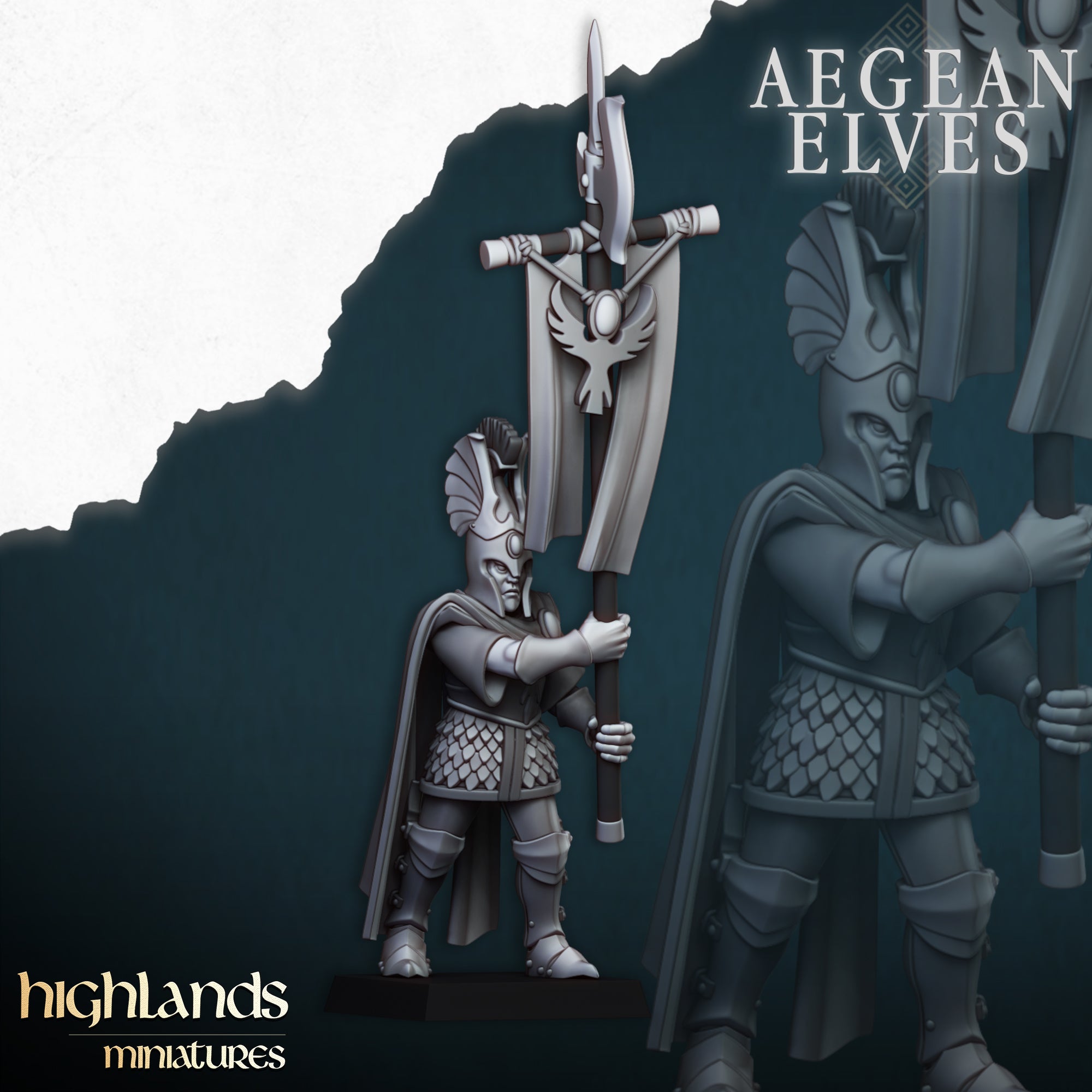 Aegean Elves Mycenaean Guard (x20) - Highlands Miniatures