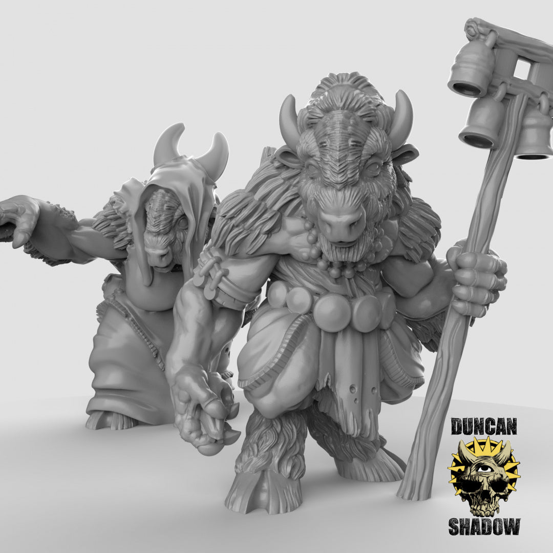 Minotaur Shamans | Duncan Shadow | Compatible with Dungeons & Dragons and Pathfinder
