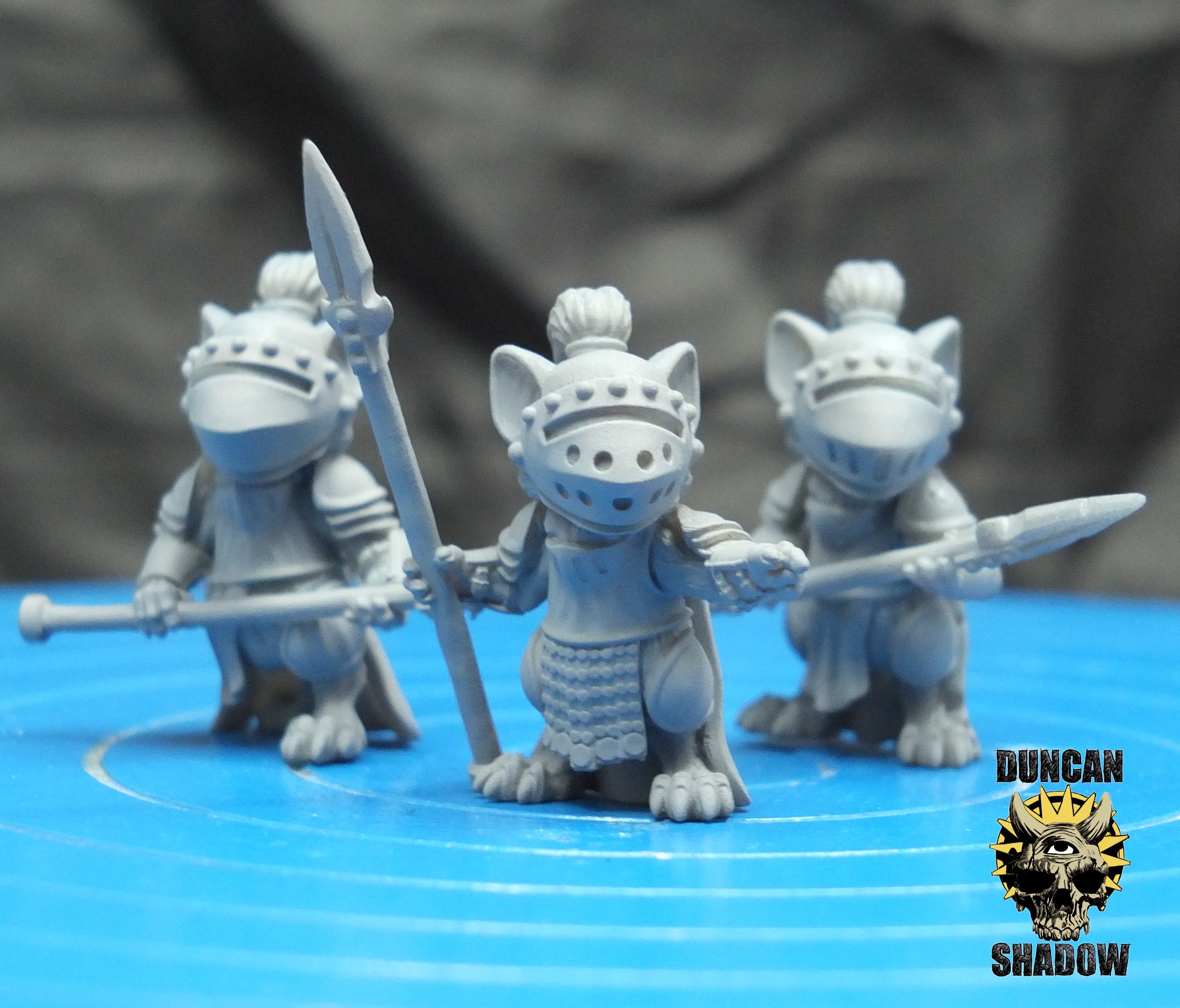 Mousle Folk Knights With Spears | Duncan Shadow | Compatible with Dungeons & Dragons and Pathfinder