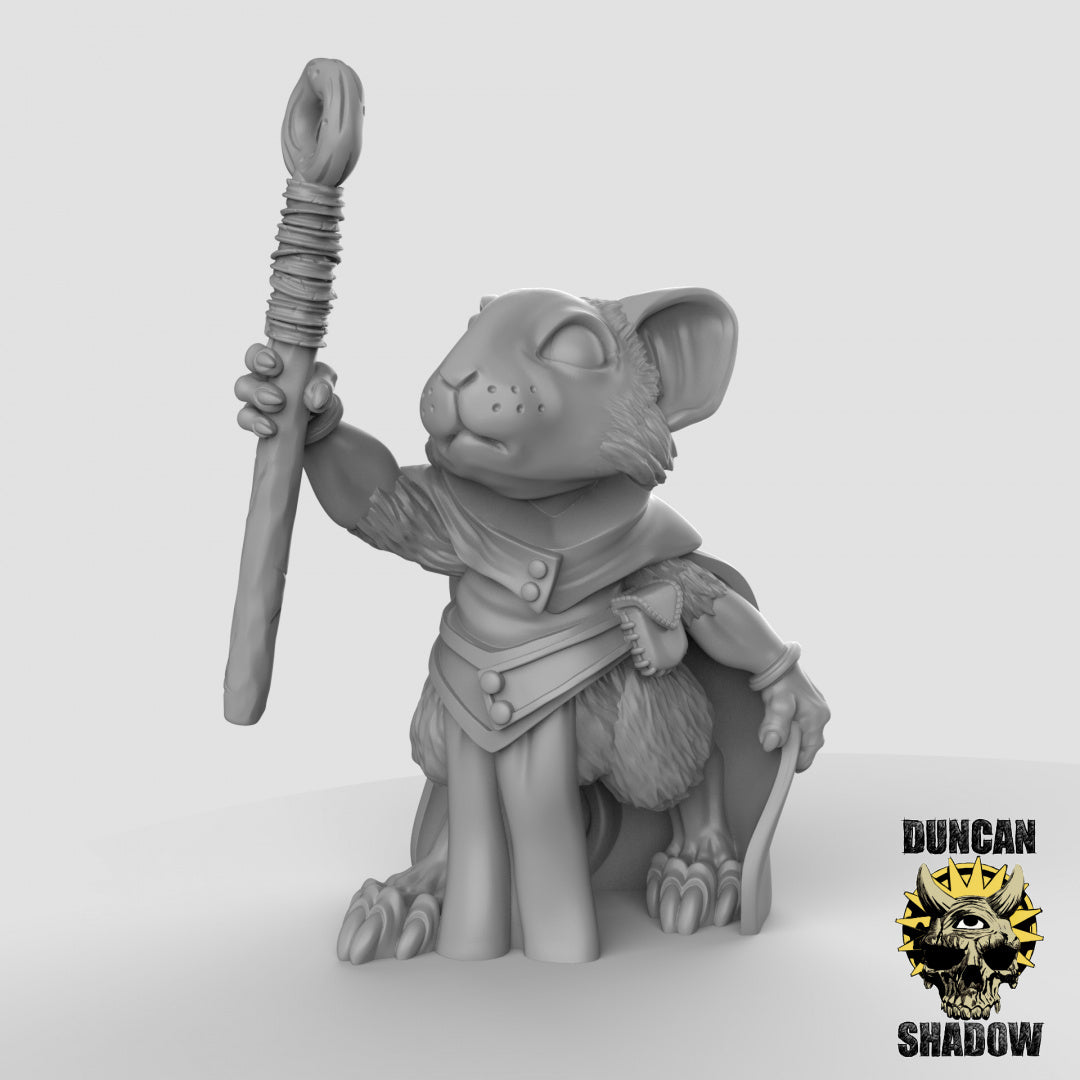 Mousle Folk Sorcerers | Duncan Shadow | Compatible with Dungeons & Dragons and Pathfinder