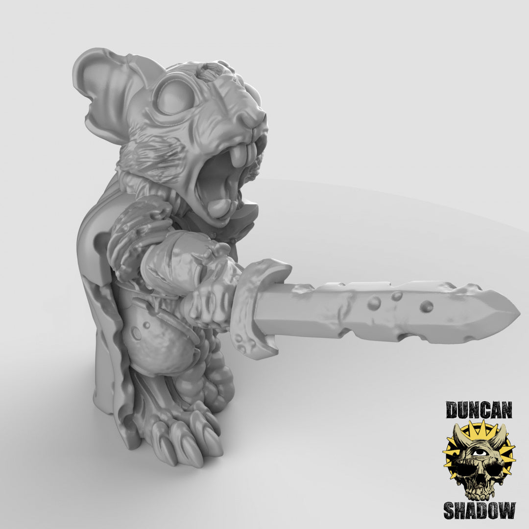 Mousle Folk Zombie Knights | Duncan Shadow | Compatible with Dungeons & Dragons and Pathfinder