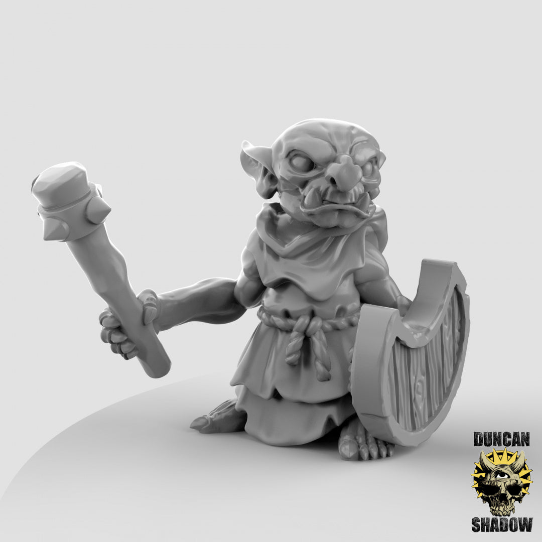 Night Goblins With Clubs | Duncan Shadow | Compatible with Dungeons & Dragons and Pathfinder