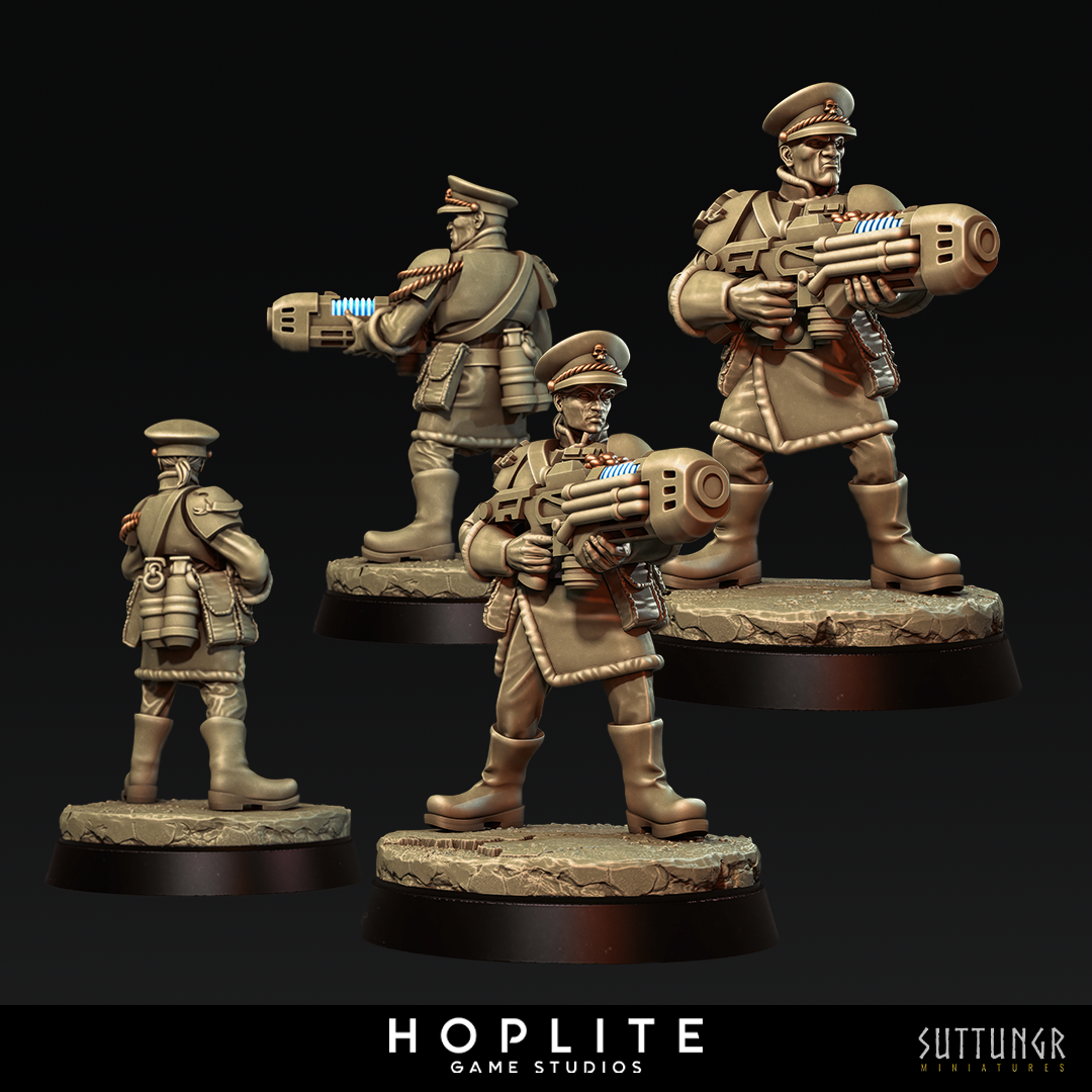 Artillero de plasma, A - Guardia de hierro nocturna - Mordian - Grimdark Future - Suttungr Miniatures