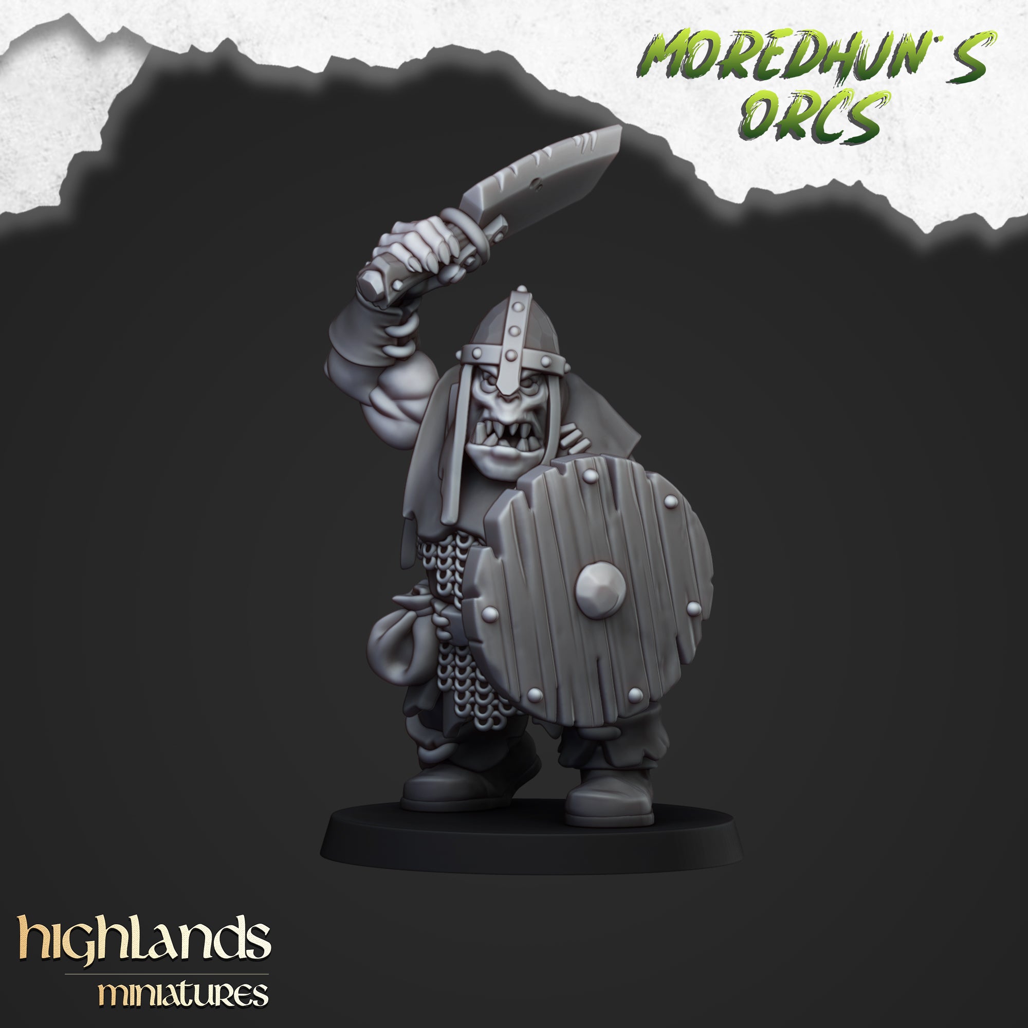 Orc Warriors with Hand Weapons (x15) - Orc & Goblin Tribes | Highlands Miniatures