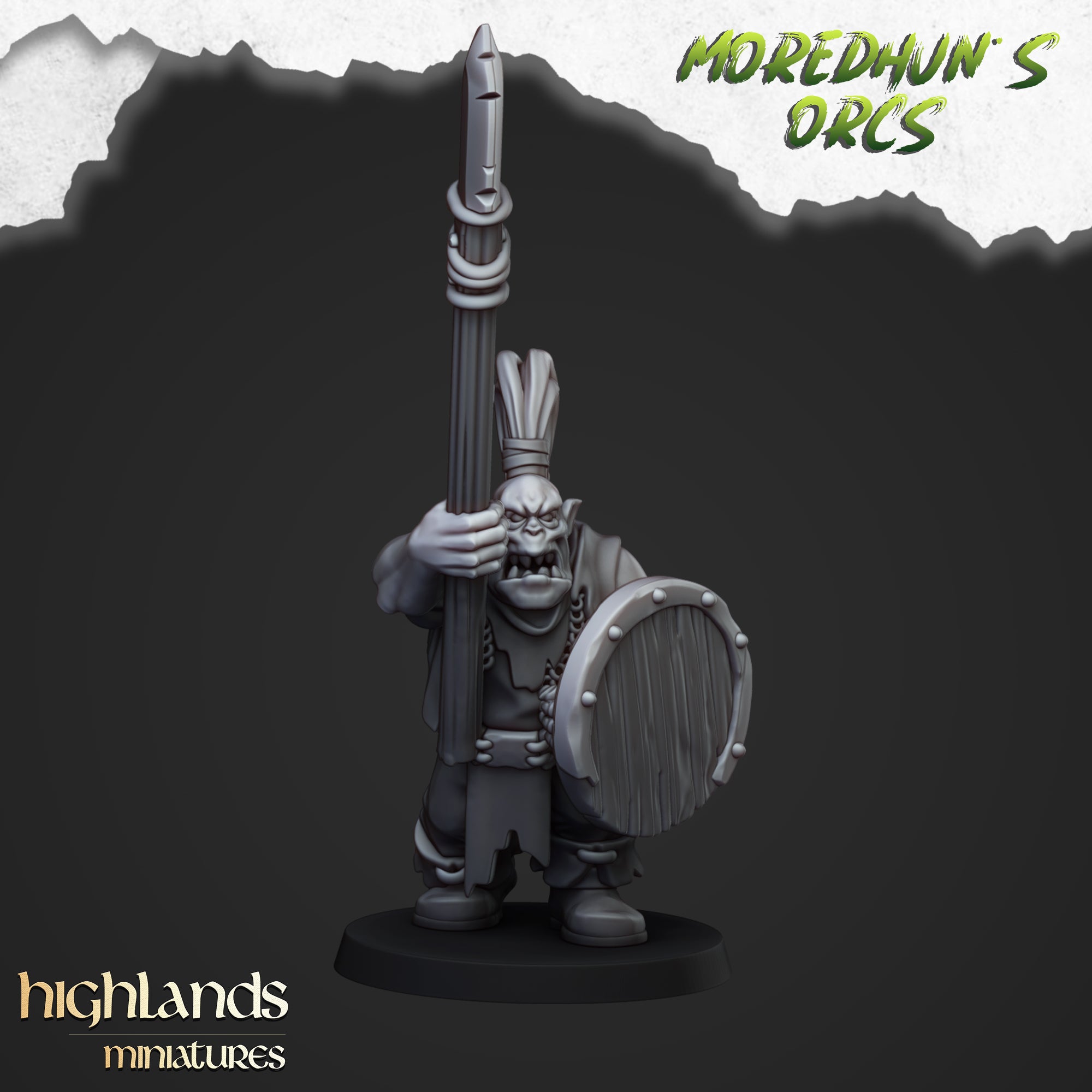 Orc Warriors with Spears (x15) - Orc & Goblin Tribes | Highlands Miniatures